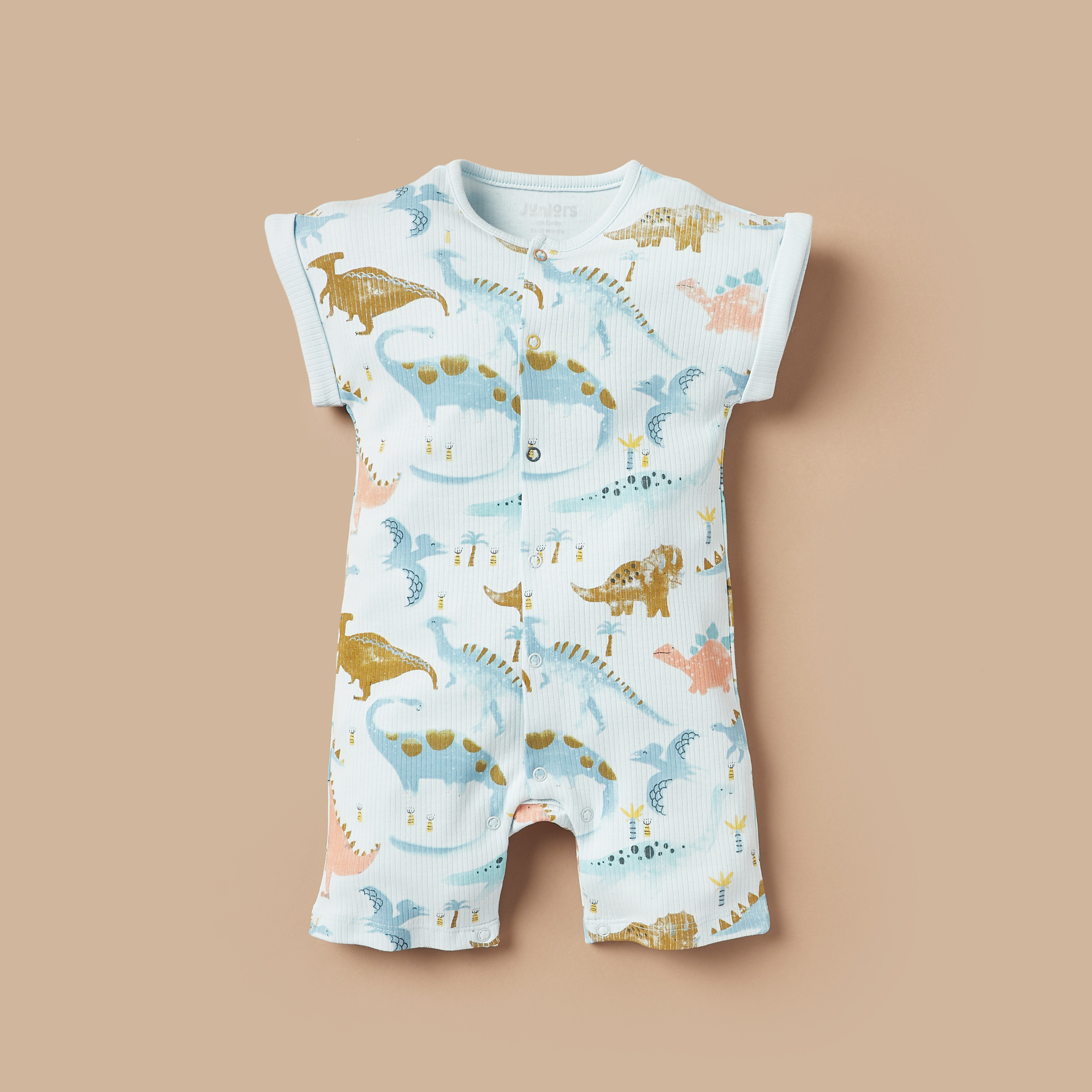 Juniors All-Over Dinosaur Print Romper-baby-boys-clothing-rompers-image-1
