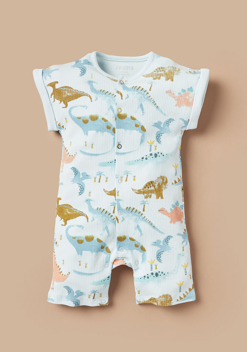 Juniors All-Over Dinosaur Print Romper-Rompers%2C Dungarees and Jumpsuits-image-0