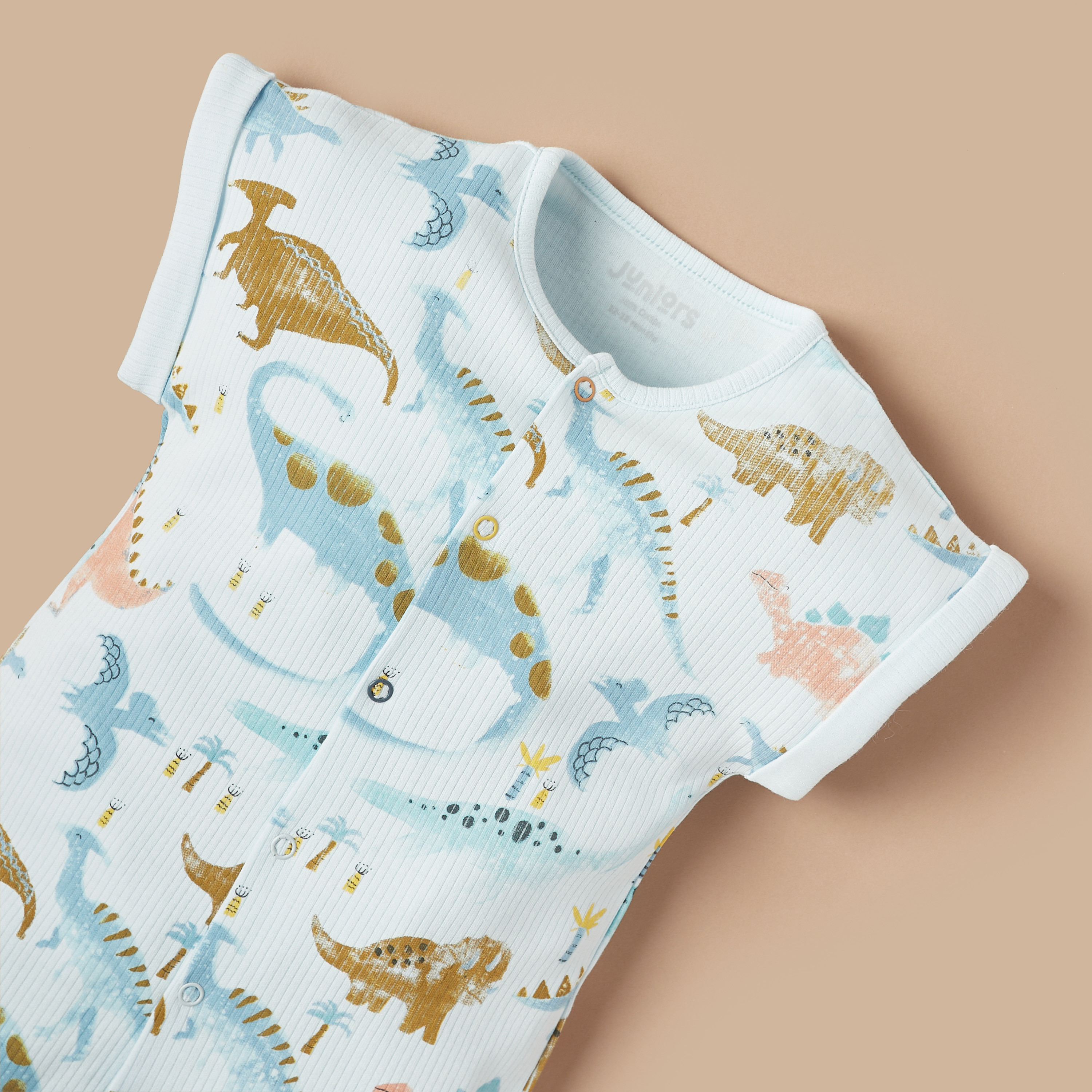 Juniors All-Over Dinosaur Print Romper-baby-boys-clothing-rompers-image-2
