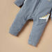 Juniors Dinosaur Applique Sleepsuit with Button Closure-Sleepsuits-thumbnailMobile-2