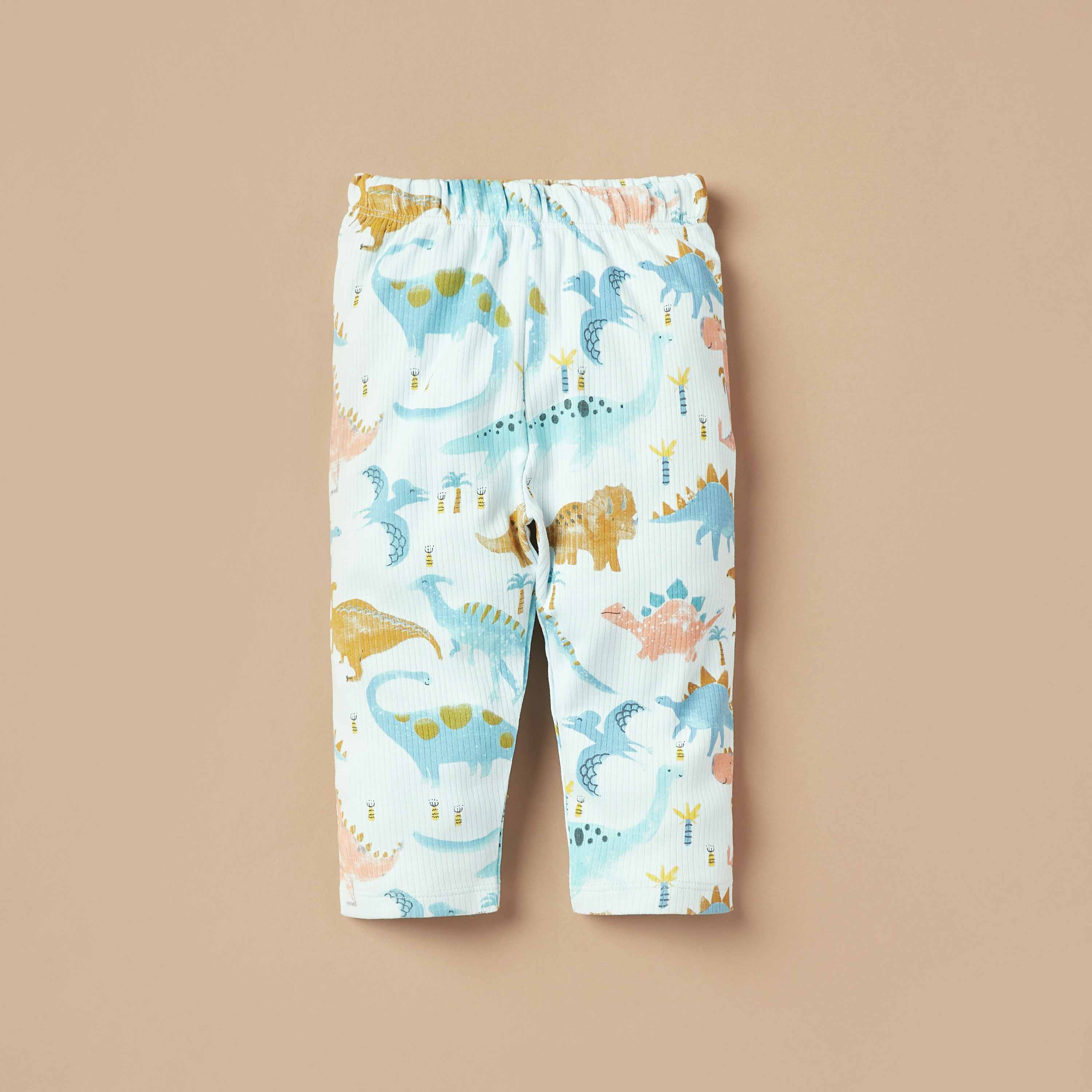 Juniors All-Over Dinosaur Print T-shirt and Pyjama Set-baby-boys-clothing-nightwear-pyjamasets-image-3