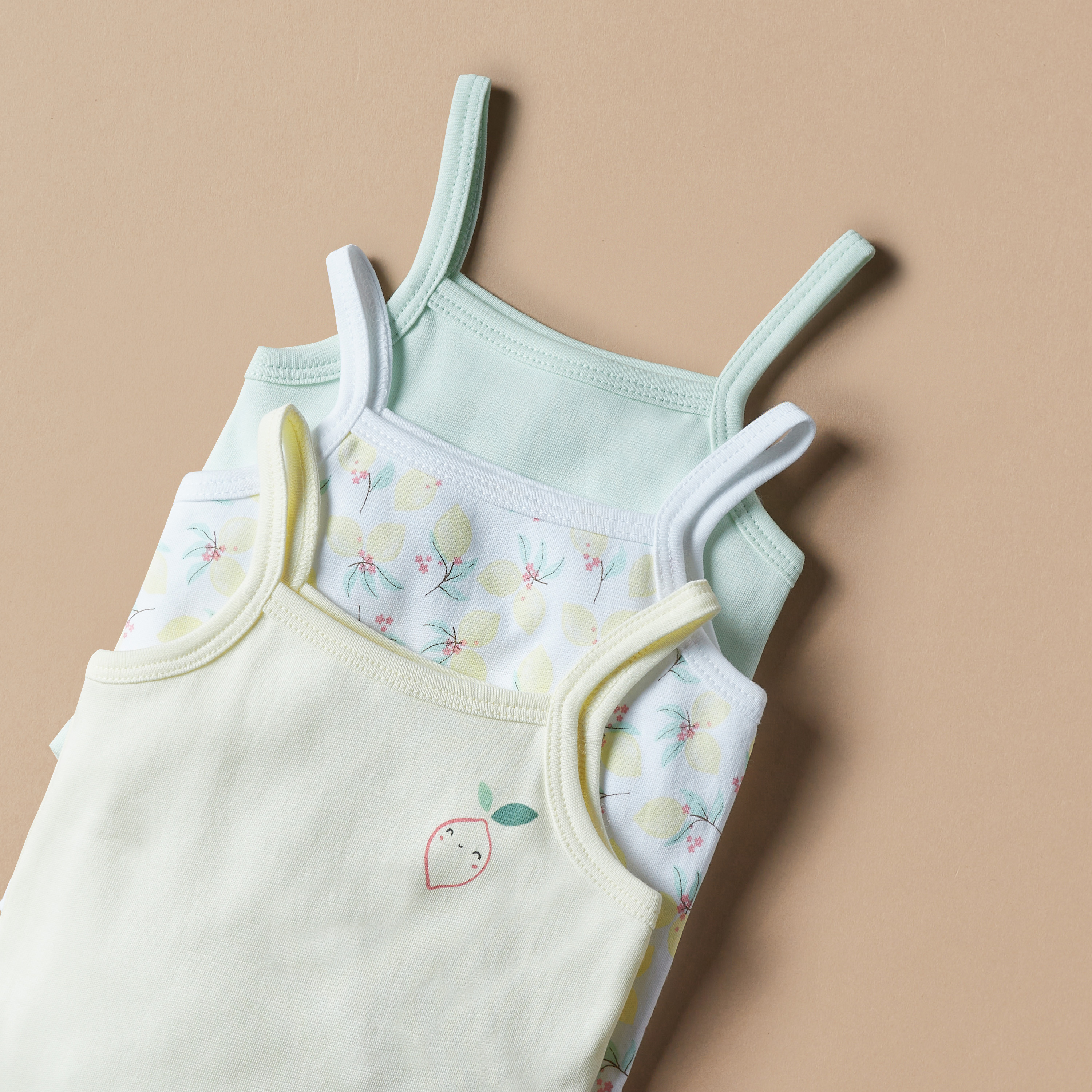 Juniors Assorted Bodysuit with Spaghetti Straps - Set of 3-baby-girls-clothing-bodysuits-image-5