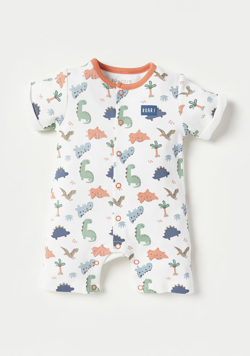 Juniors All-Over Dinosaur Print Rompers-Rompers%2C Dungarees and Jumpsuits-image-0