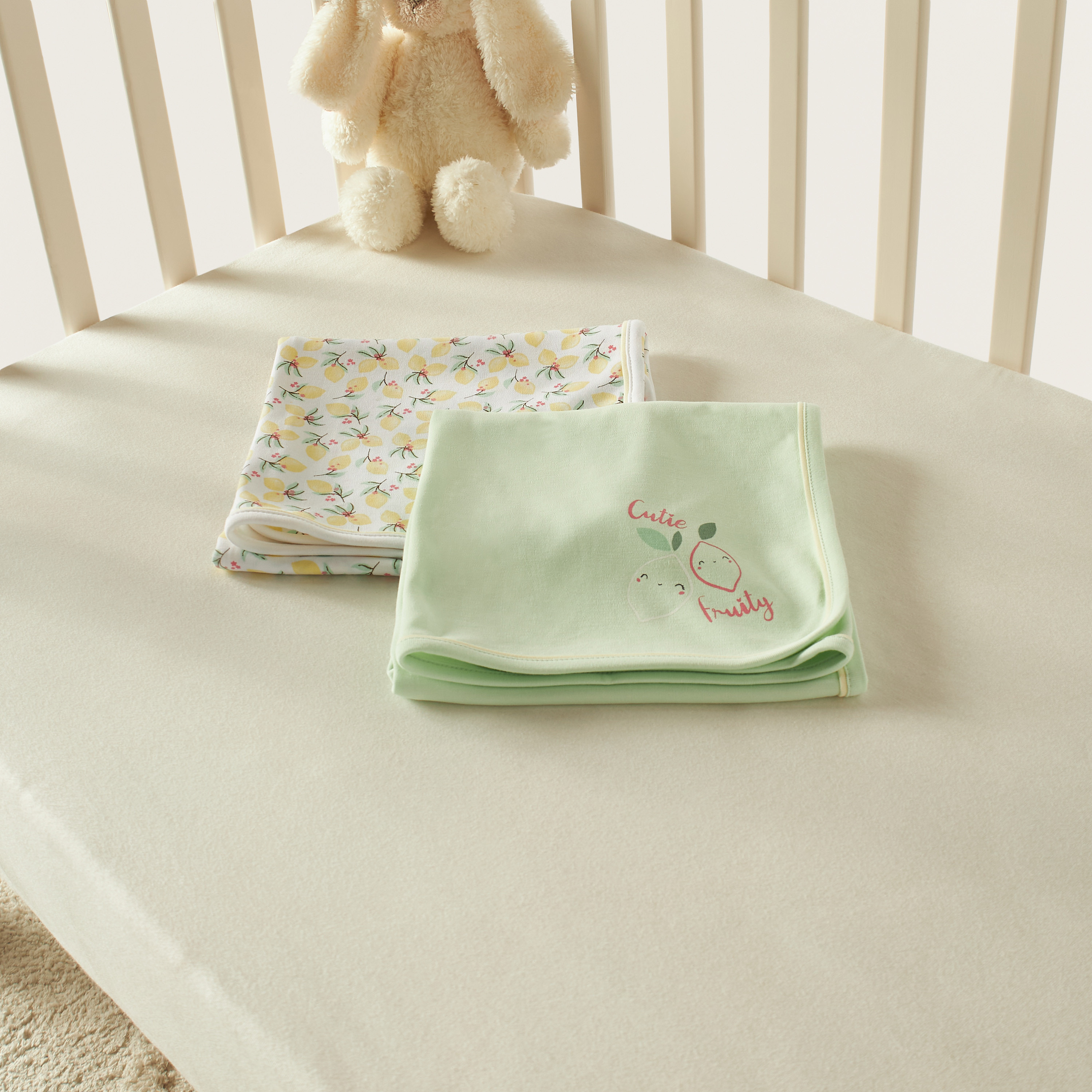 Juniors Printed 2-Piece Receiving Blanket Set - 70x70 cm-baby-nursery-blanketsandswaddles-receivingblankets-image-4