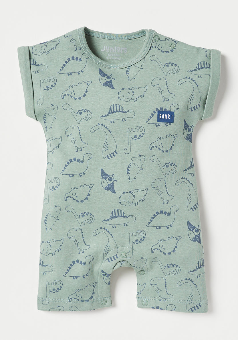 Juniors All-Over Dinosaur Print Rompers-Rompers%2C Dungarees and Jumpsuits-image-0