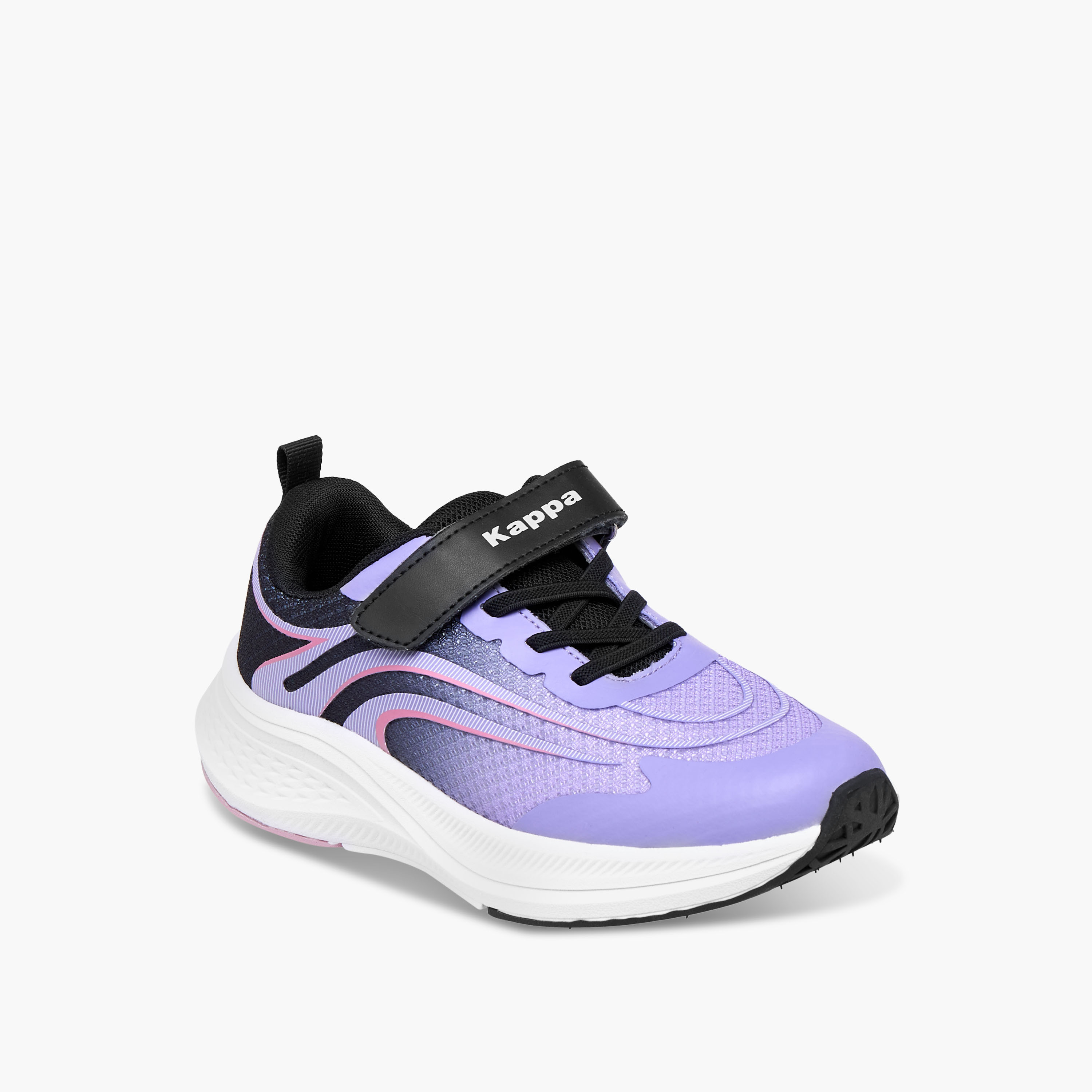 Kappa Girls' Textured Sports Shoes with Hook and Loop Closure-girls-shoes-sneakers-image-2