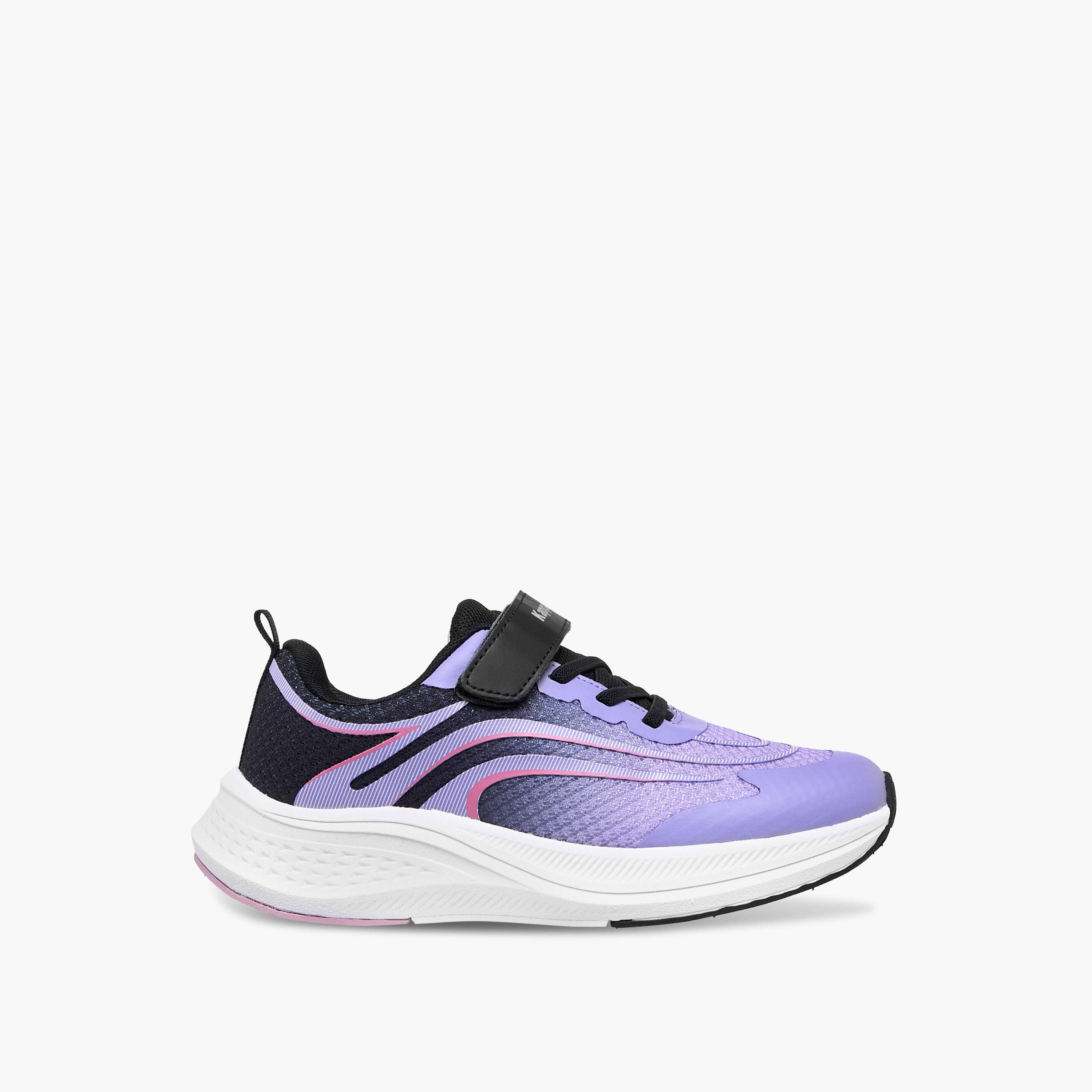 Kappa Girls' Textured Sports Shoes with Hook and Loop Closure-girls-shoes-sneakers-image-3