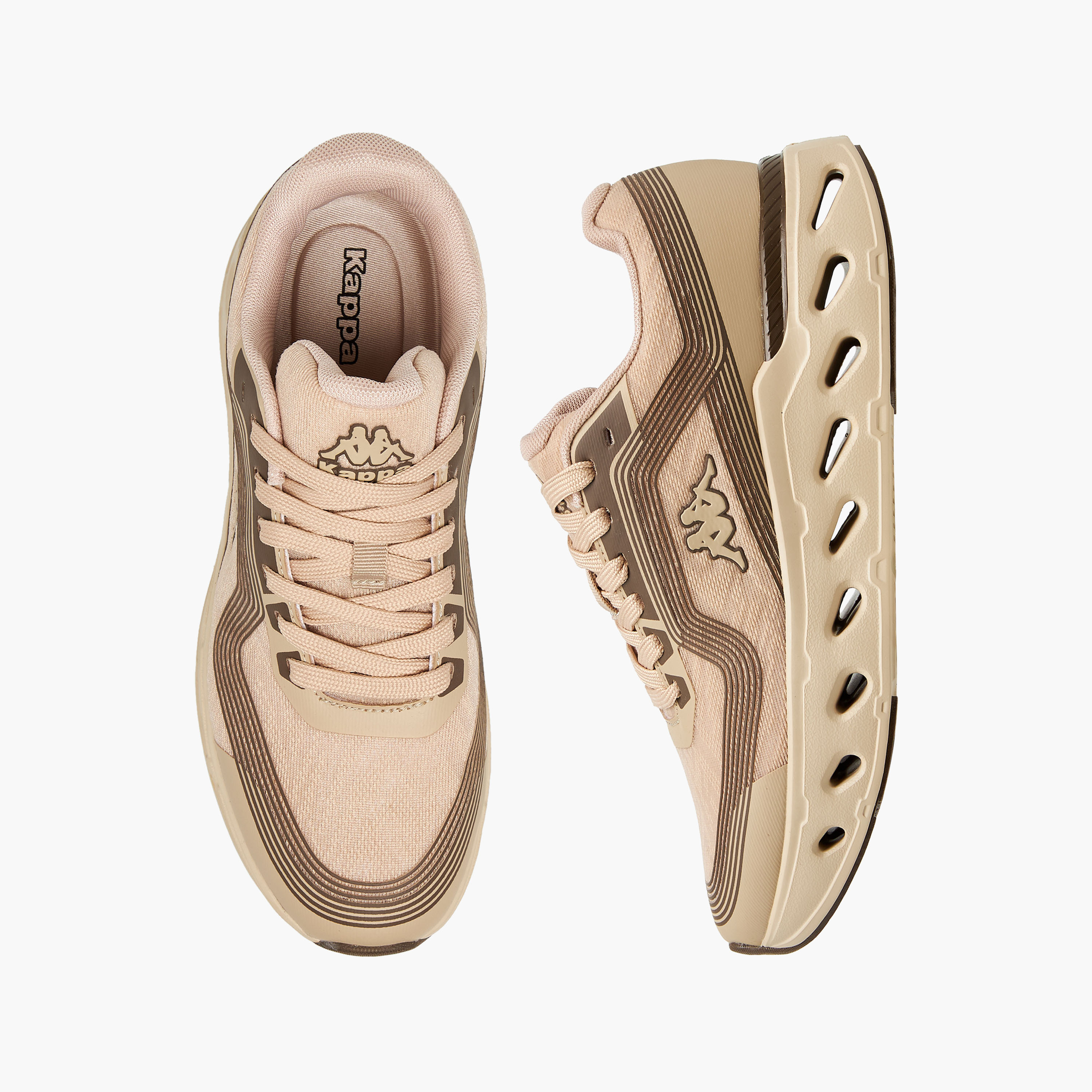 Kappa Women's Striped Lace-Up Sports Shoes-women-shoes-sports-image-1