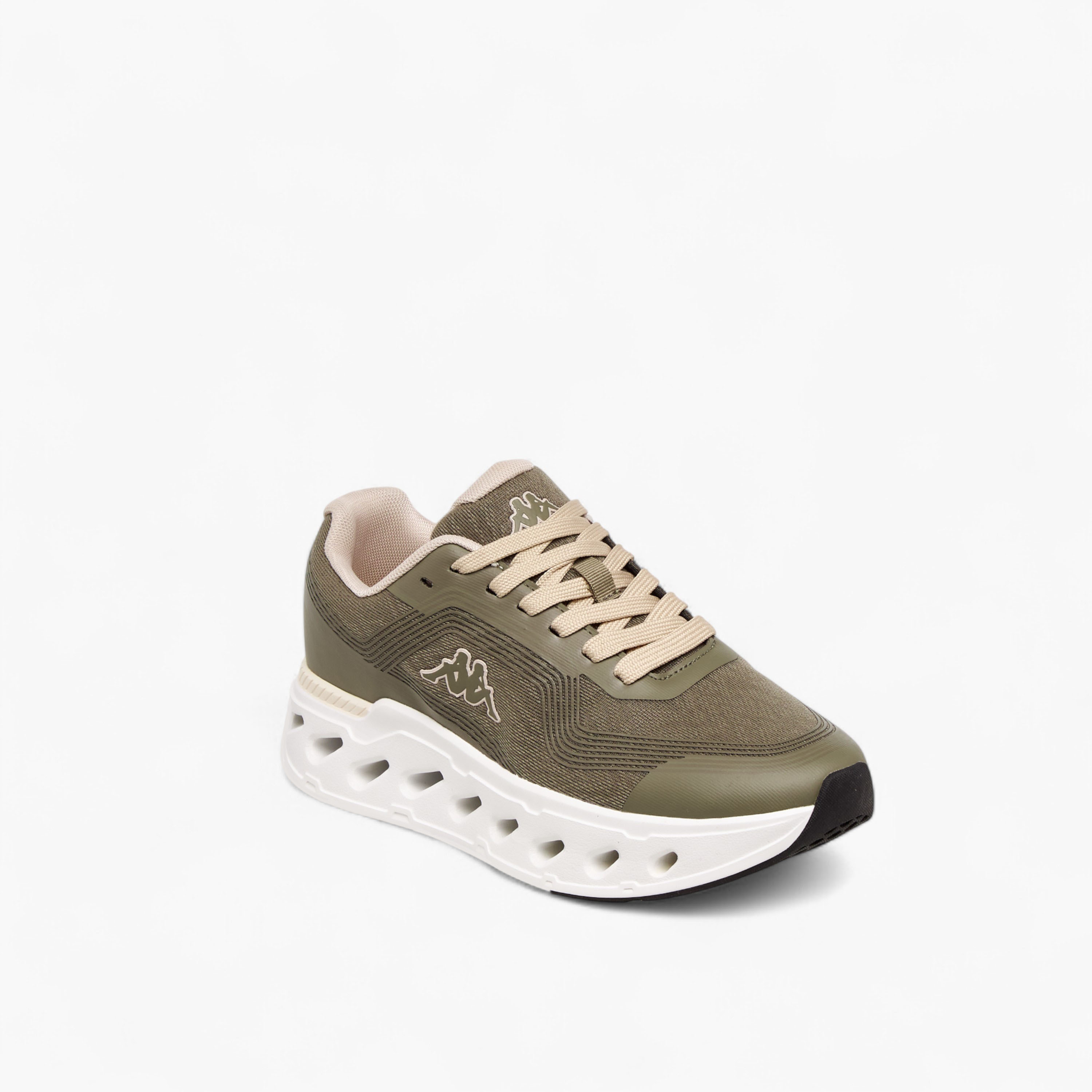 Kappa Women's Striped Lace-Up Sports Shoes-women-shoes-sports-image-2