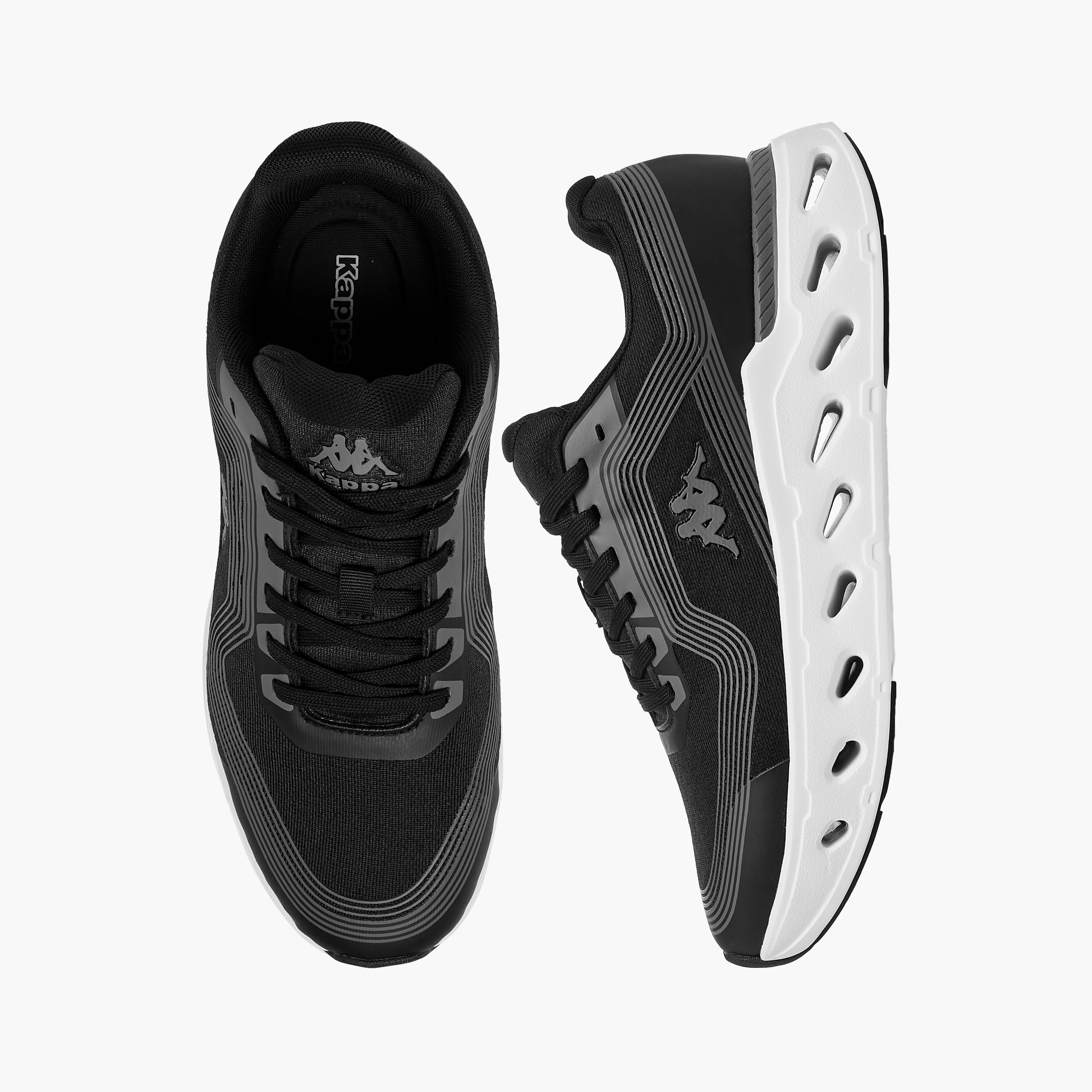 Kappa Men's Textured Lace-Up Sports Shoes-sports-men-shoes-image-1