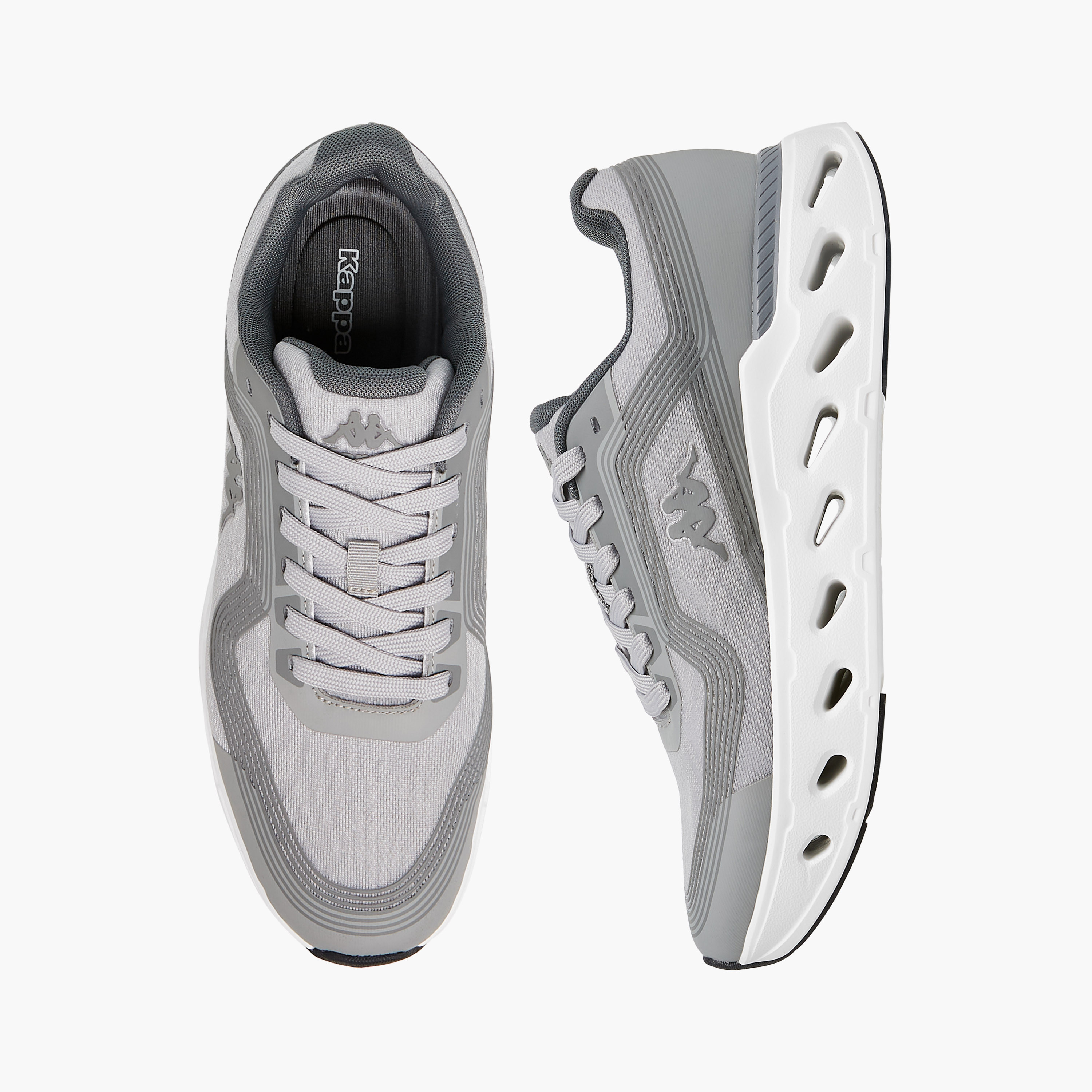 Kappa Men's Textured Lace-Up Sports Shoes-sports-men-shoes-image-1