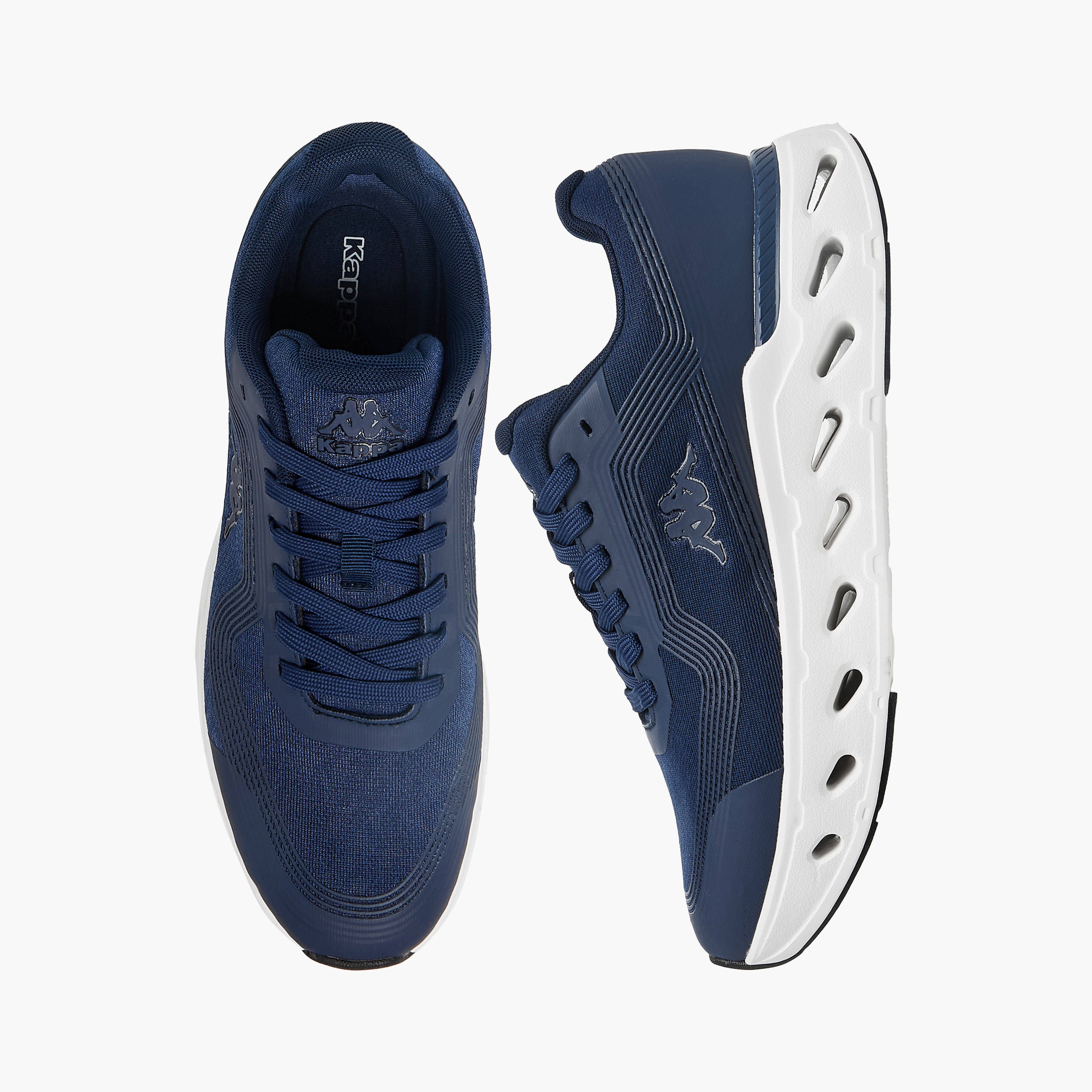 Kappa Men's Textured Lace-Up Sports Shoes-sports-men-shoes-image-1