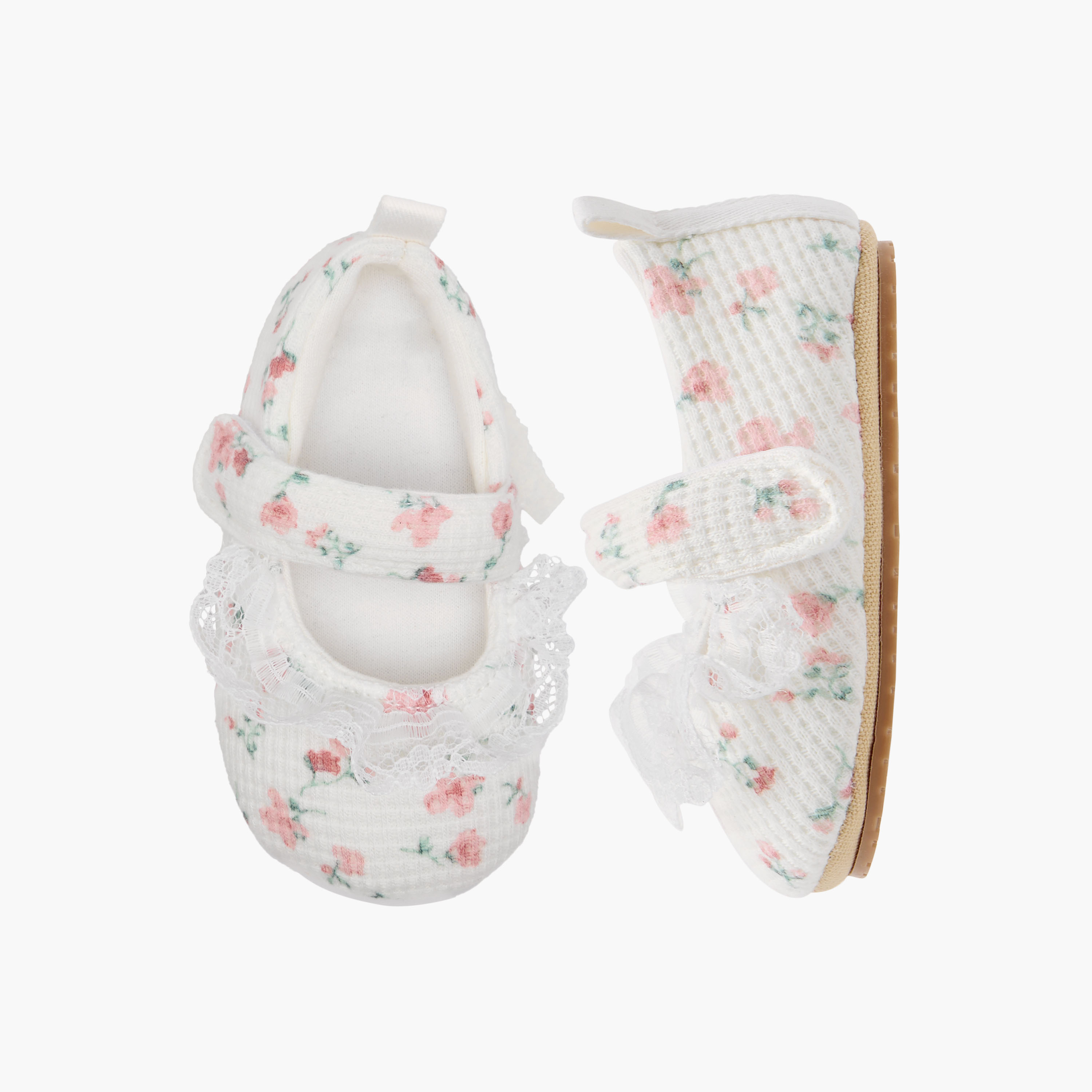 بوت بطبعات أزهار وشريط إغلاق لاصق-baby-boys-shoes-closedshoes-image-5