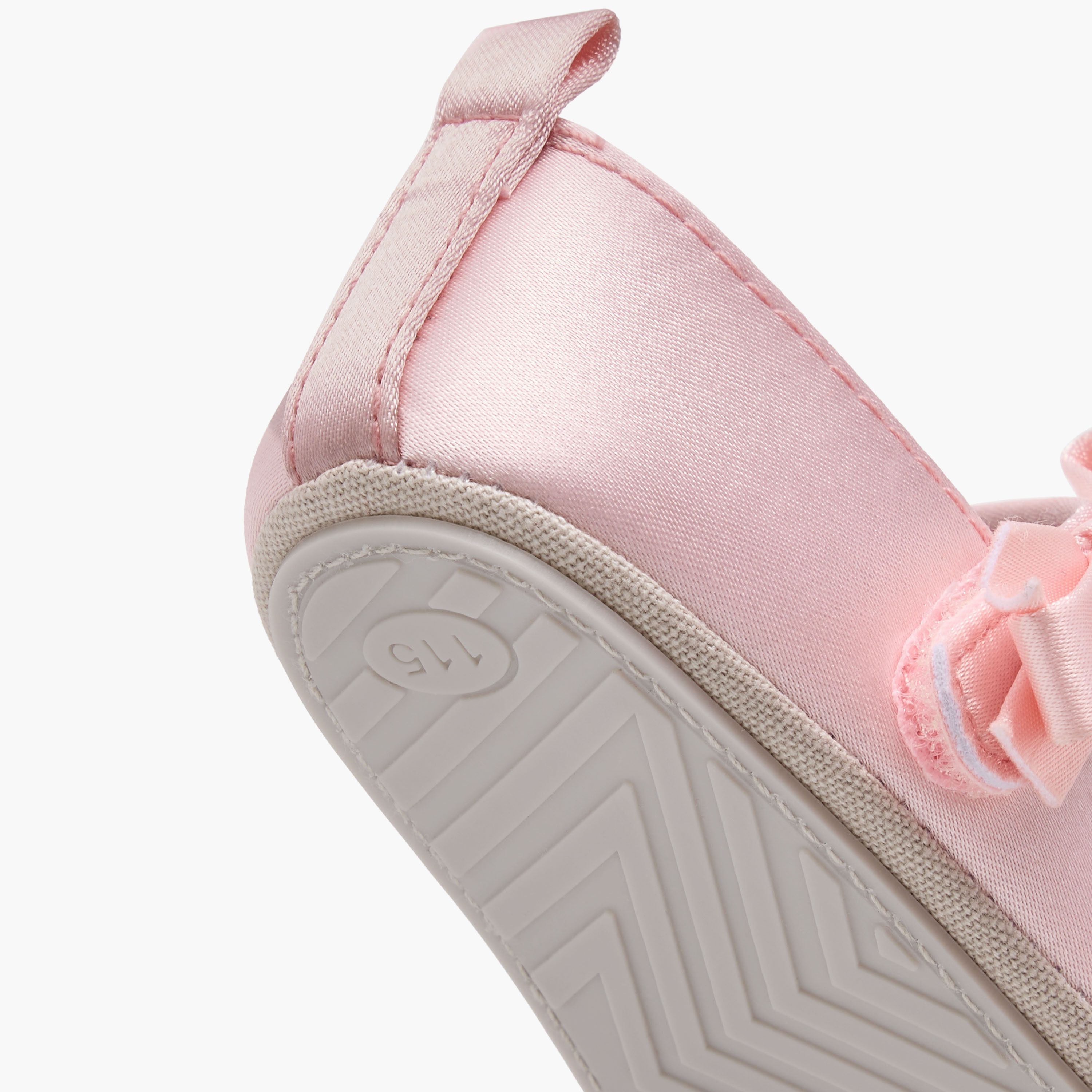 Giggles Bow Accent Booties with Hook and Loop Closure-baby-girls-shoes-closedshoes-image-5