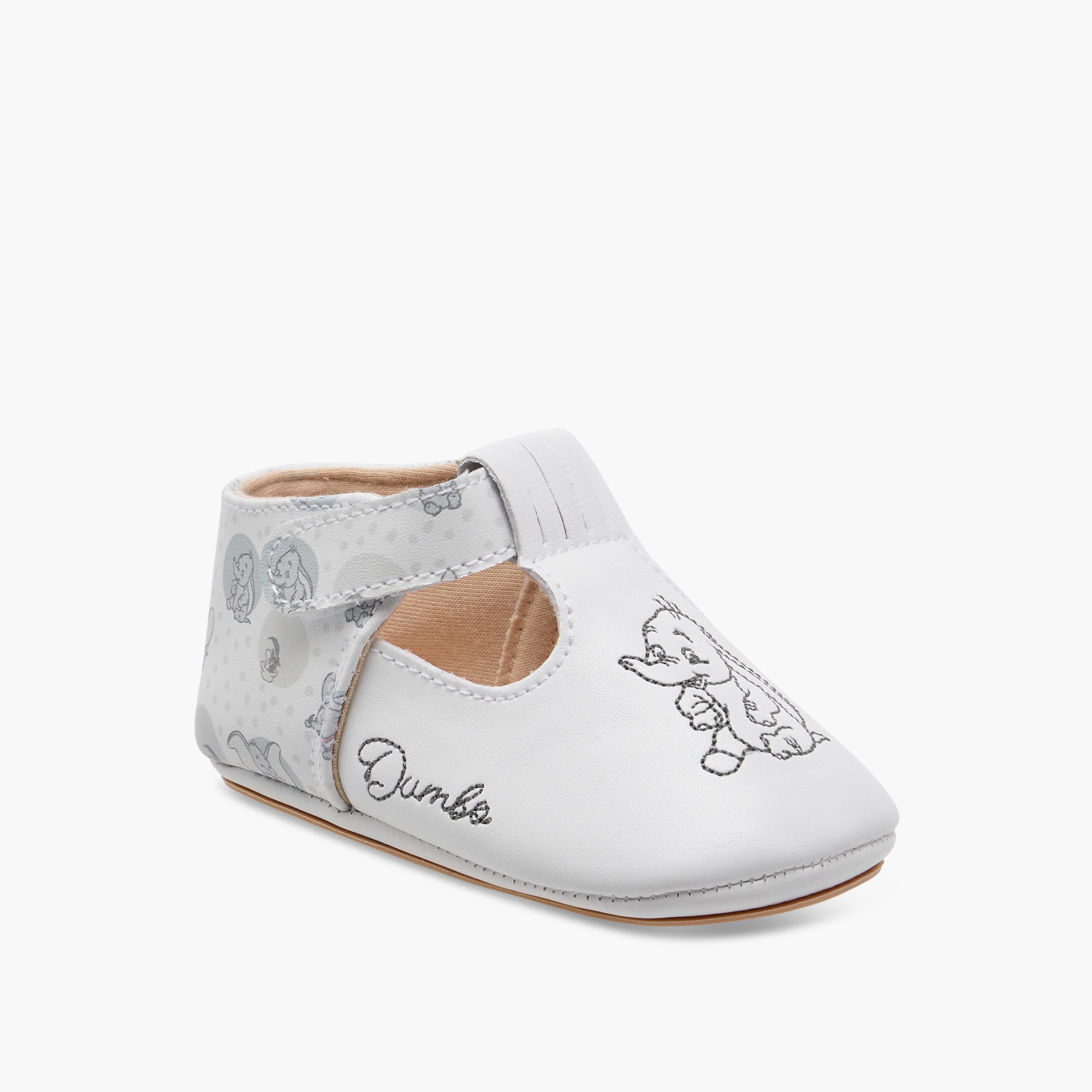Giggles Bow Accent Booties with Hook and Loop Closure-baby-girls-shoes-closedshoes-image-2
