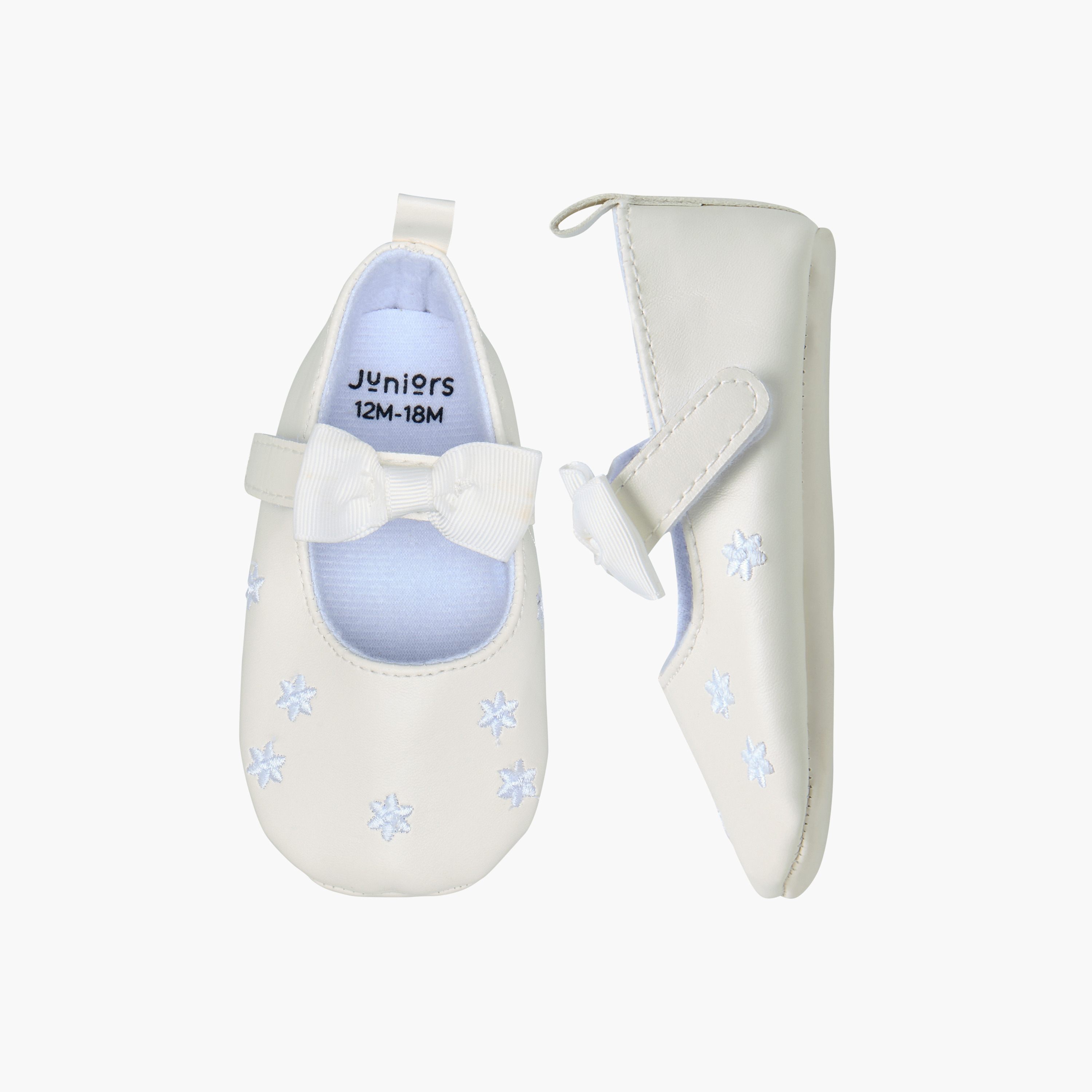 حذاء بوت بزينة فيونطة وشريط إغلاق لاصق من جونيورز-baby-girls-shoes-closedshoes-image-5