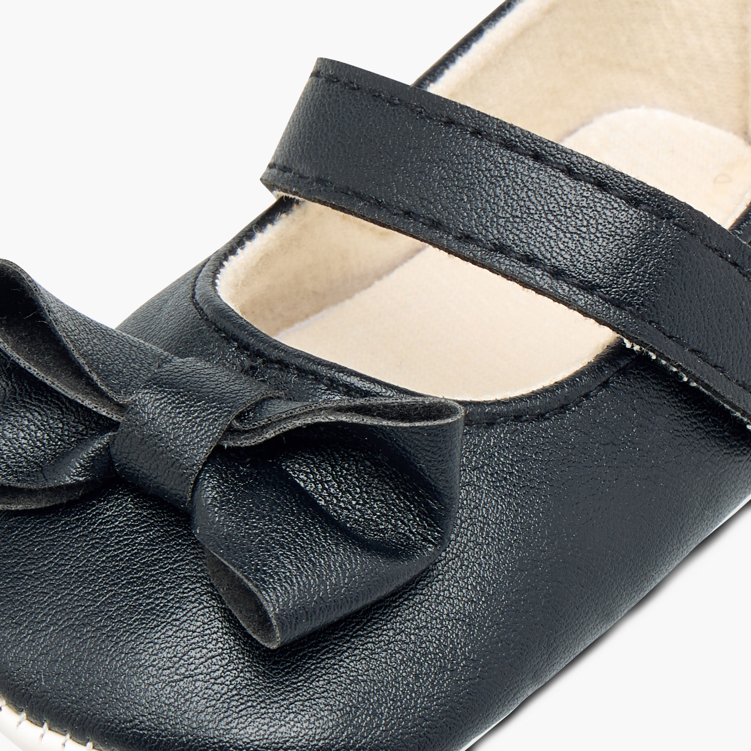 Juniors Bow Accent Booties with Hook and Loop Closure-baby-girls-shoes-closedshoes-image-4