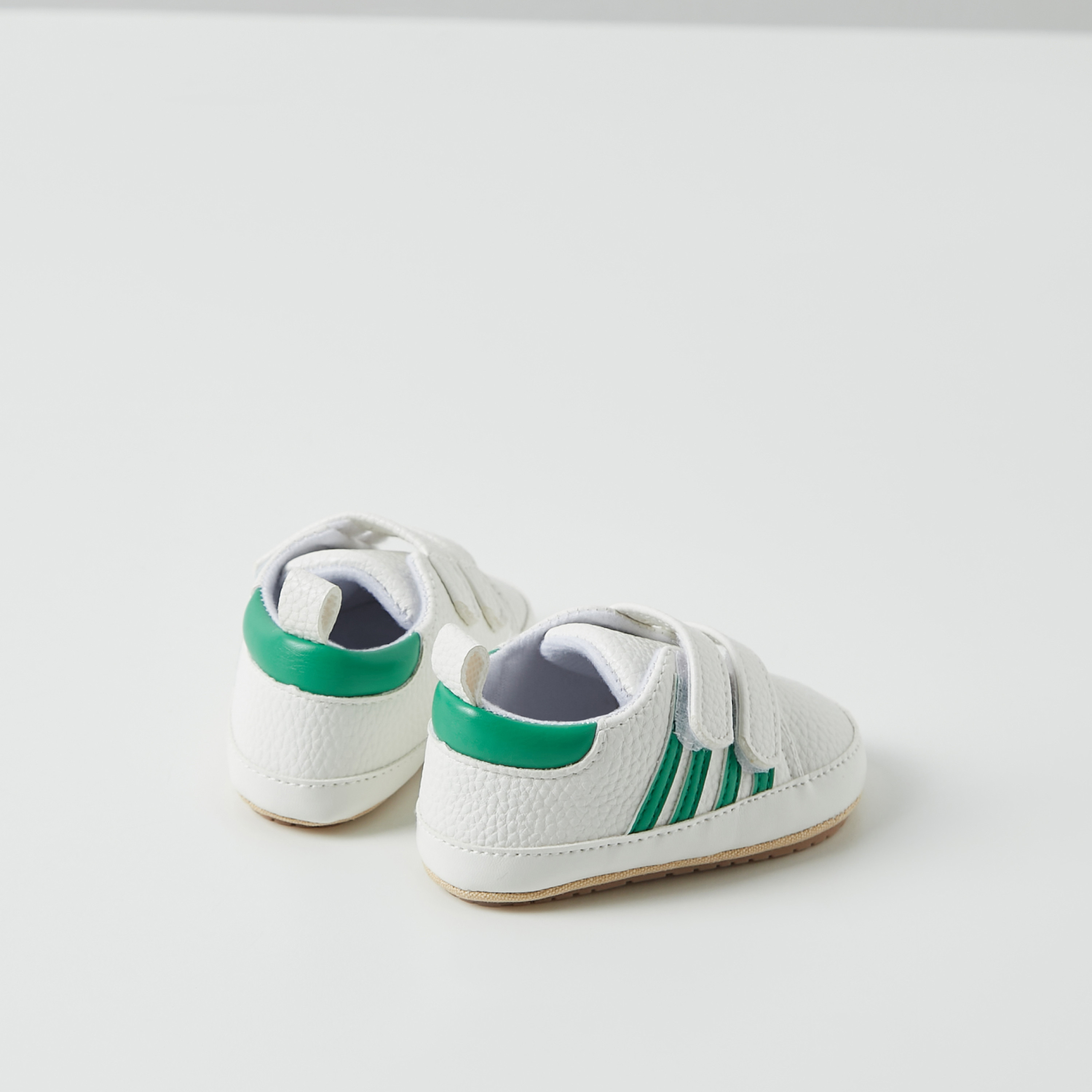 Juniors Panelled Booties with Hook and Loop Closure-baby-boys-shoes-closedshoes-image-2