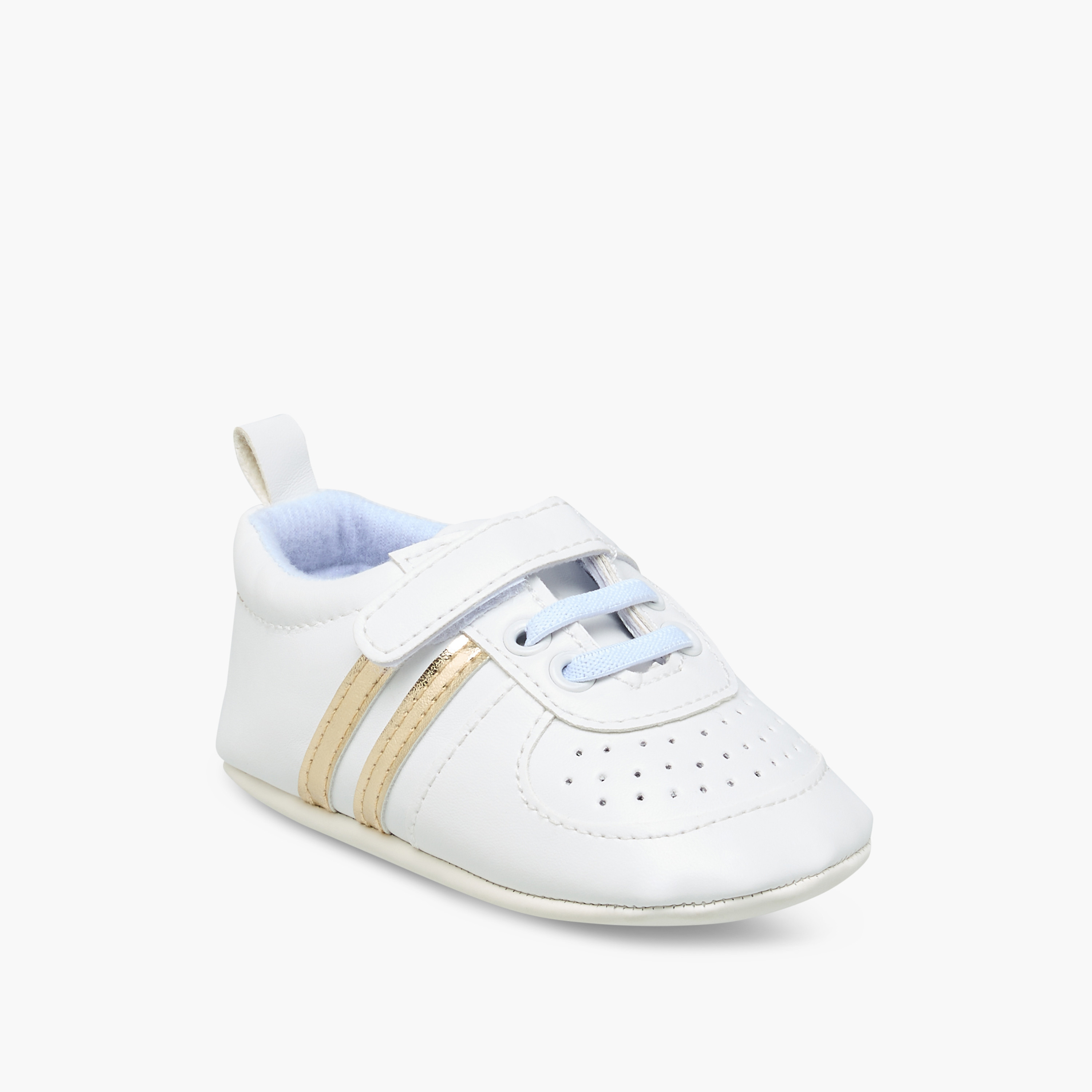 Juniors Panelled Booties with Hook and Loop Closure-baby-boys-shoes-closedshoes-image-2