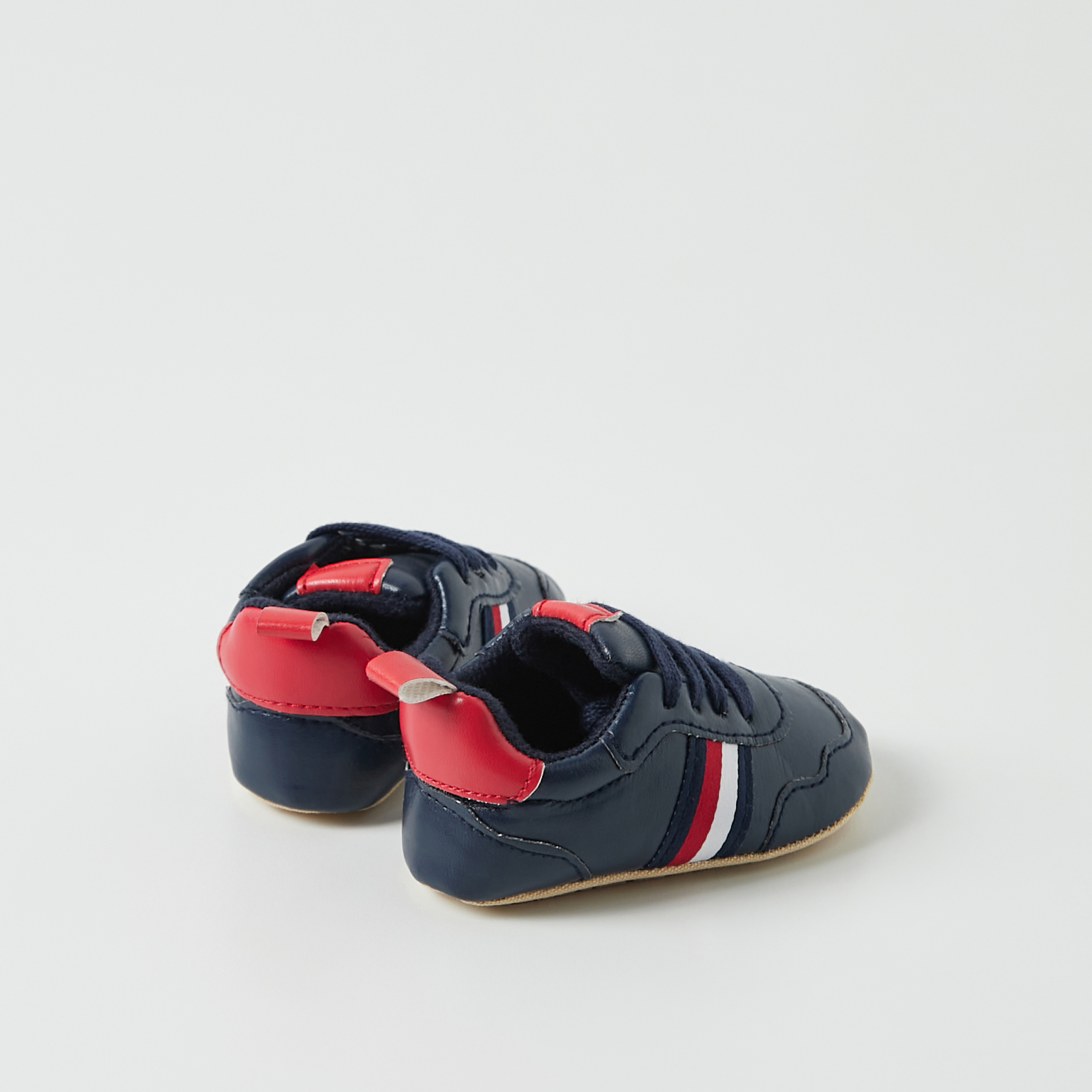 Juniors Striped Slip-On Booties-baby-boys-shoes-closedshoes-image-2