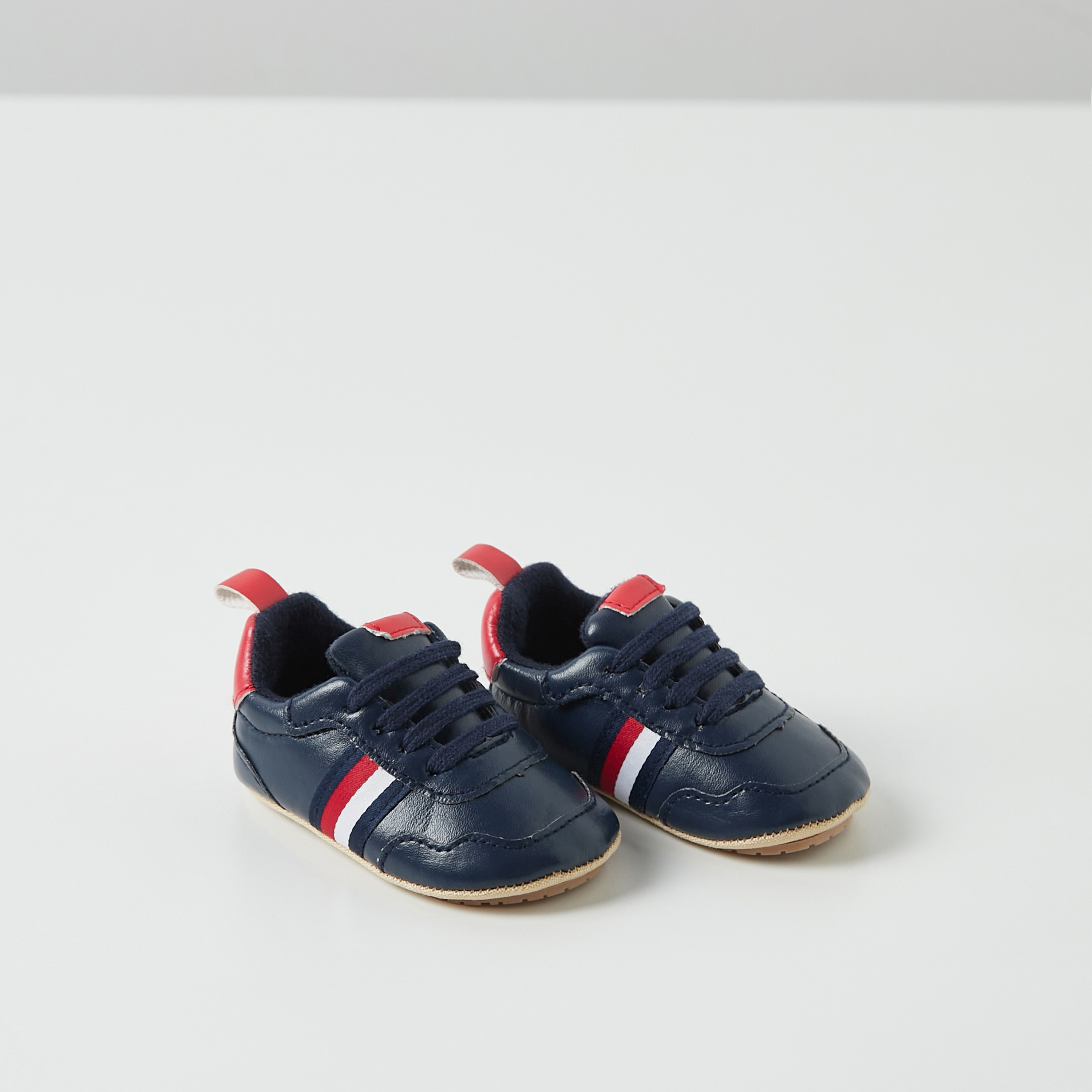 Juniors Striped Slip-On Booties-baby-boys-shoes-closedshoes-image-3