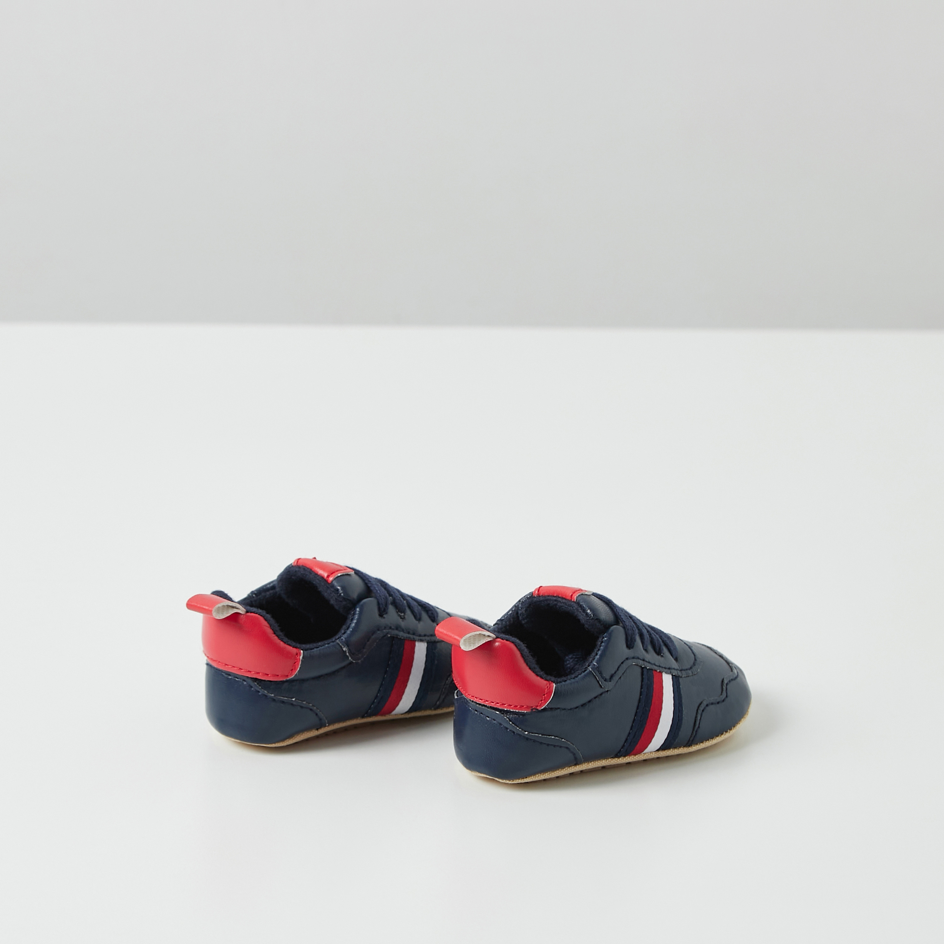 Juniors Striped Slip-On Booties-baby-boys-shoes-closedshoes-image-5