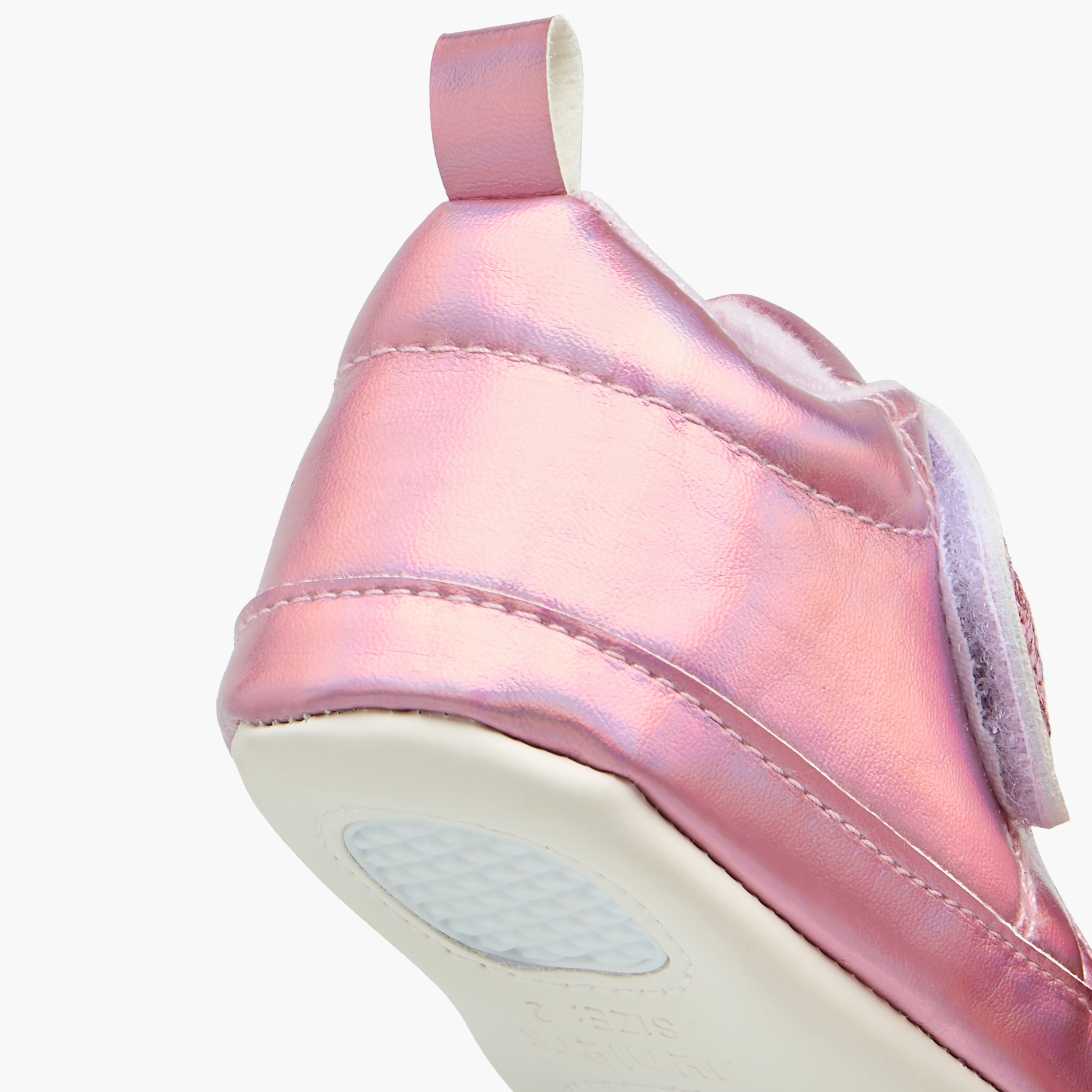 بوت بزخارف قلب وشريط إغلاق لاصق من جونيورز-baby-girls-shoes-closedshoes-image-5