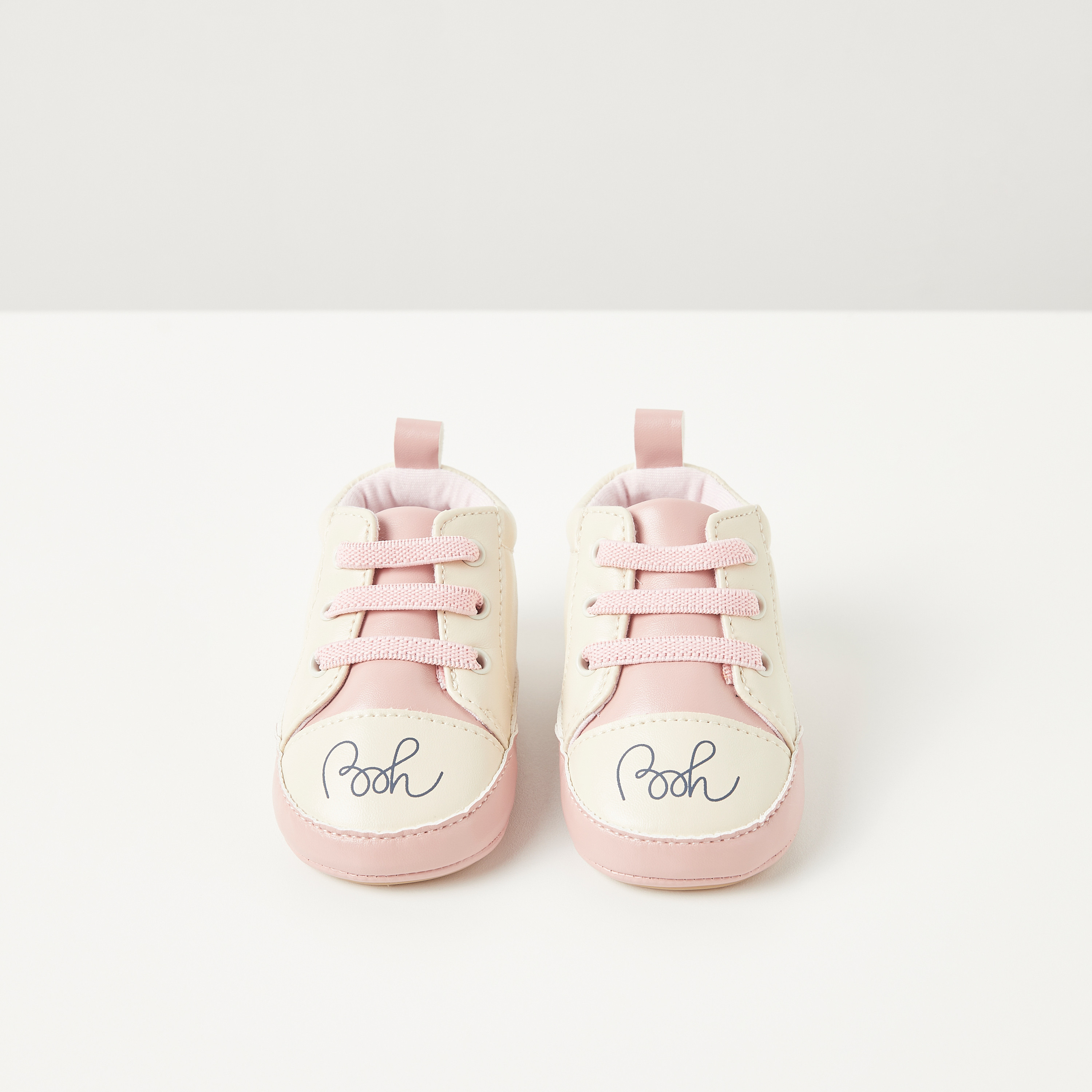 Disney Winnie the Pooh Print Shoes with Lace-Up Closure-baby-girls-shoes-closedshoes-image-2