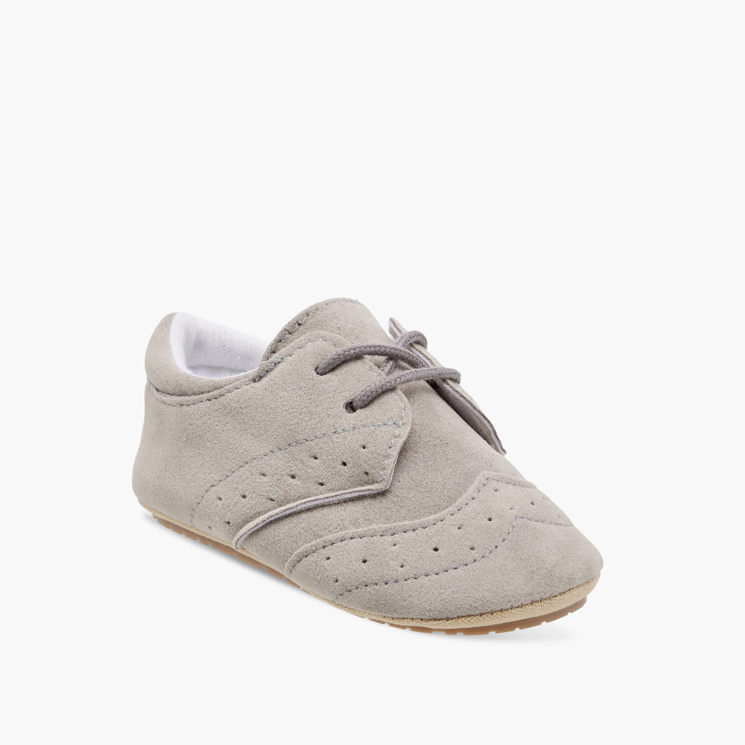 Juniors Textured Lace-Up Booties-baby-boys-shoes-closedshoes-image-2