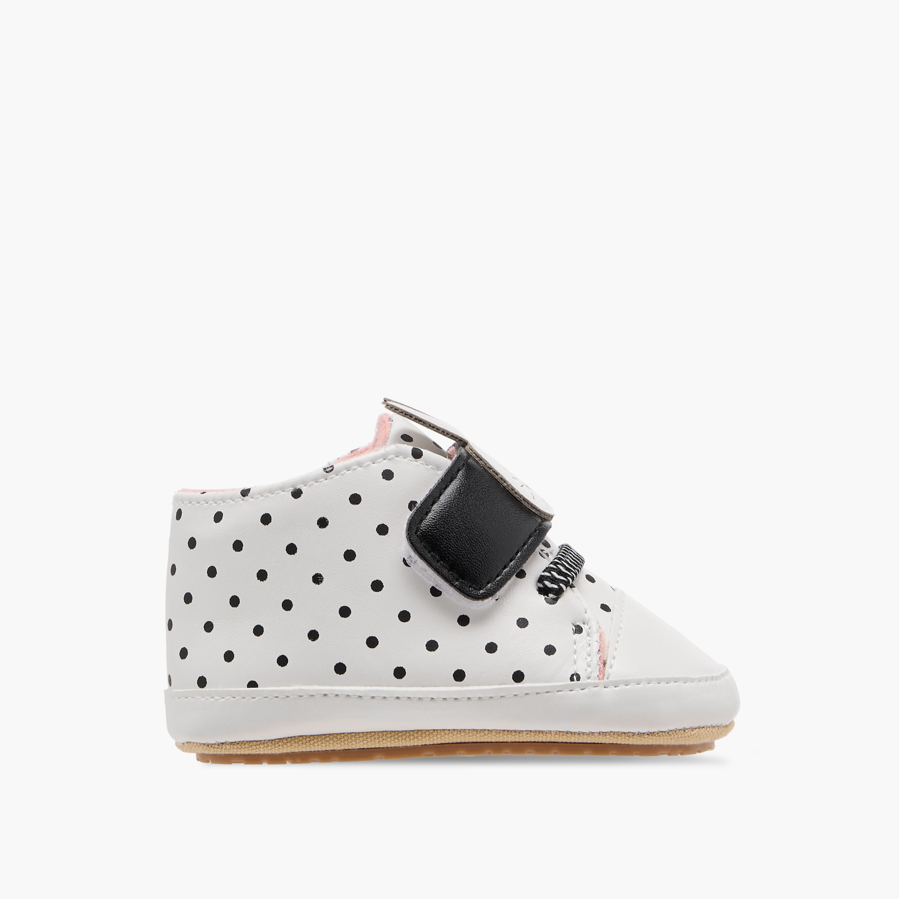 Juniors Bunny Applique Booties with Hook and Loop Closure-baby-girls-shoes-closedshoes-image-3