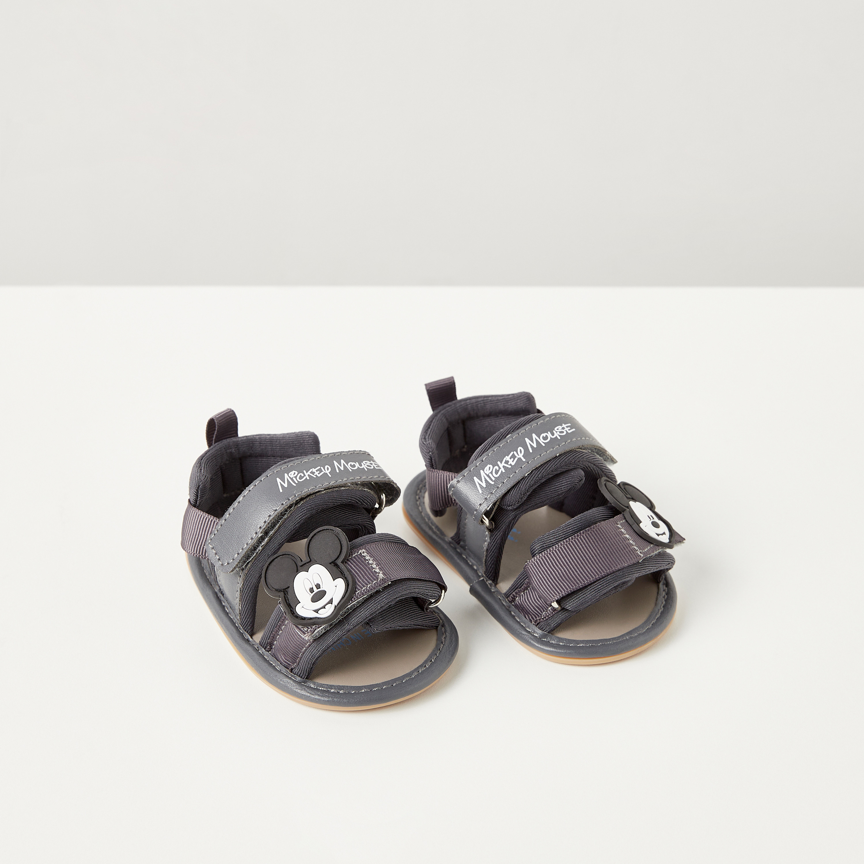 Disney Mickey Mouse Applique Floaters with Hook and Loop Closure-baby-boys-shoes-sandals-image-1