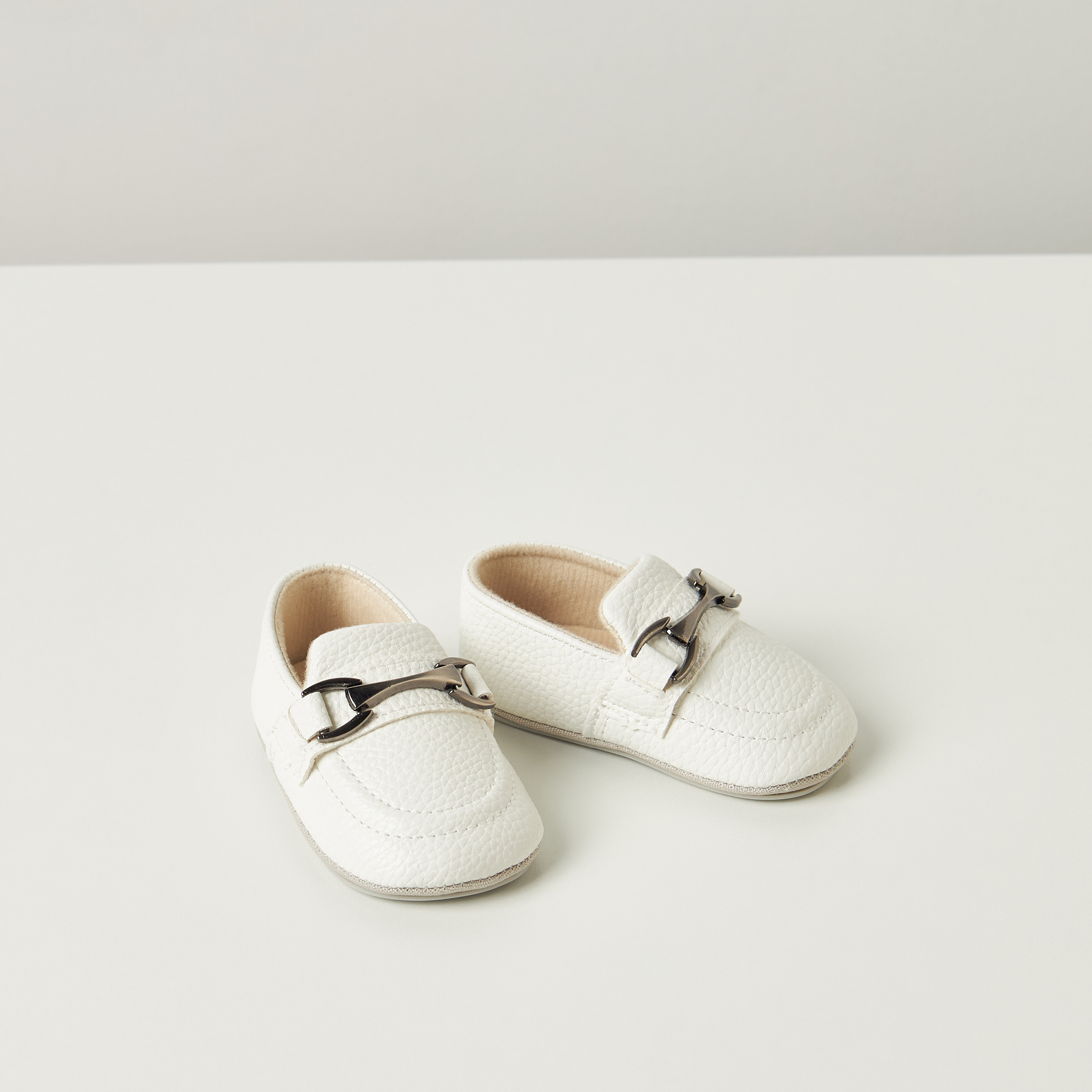Giggles Metal Accent Slip-On Booties-baby-boys-shoes-closedshoes-image-1
