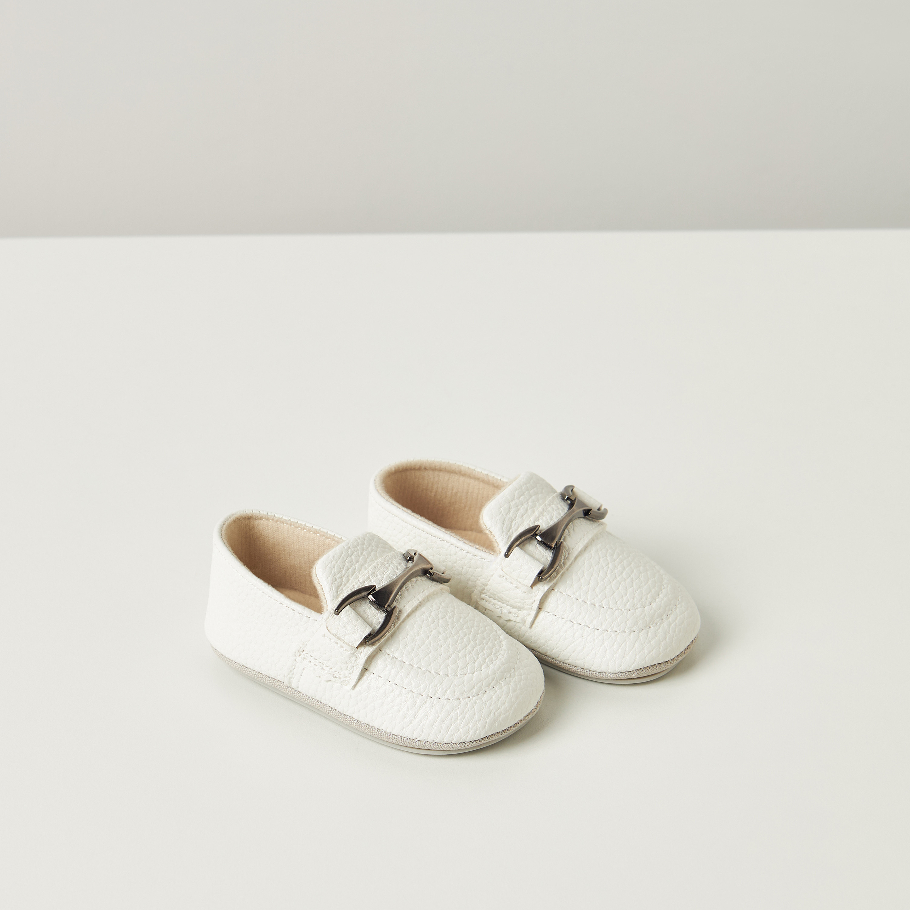 Giggles Metal Accent Slip-On Booties-baby-boys-shoes-closedshoes-image-3