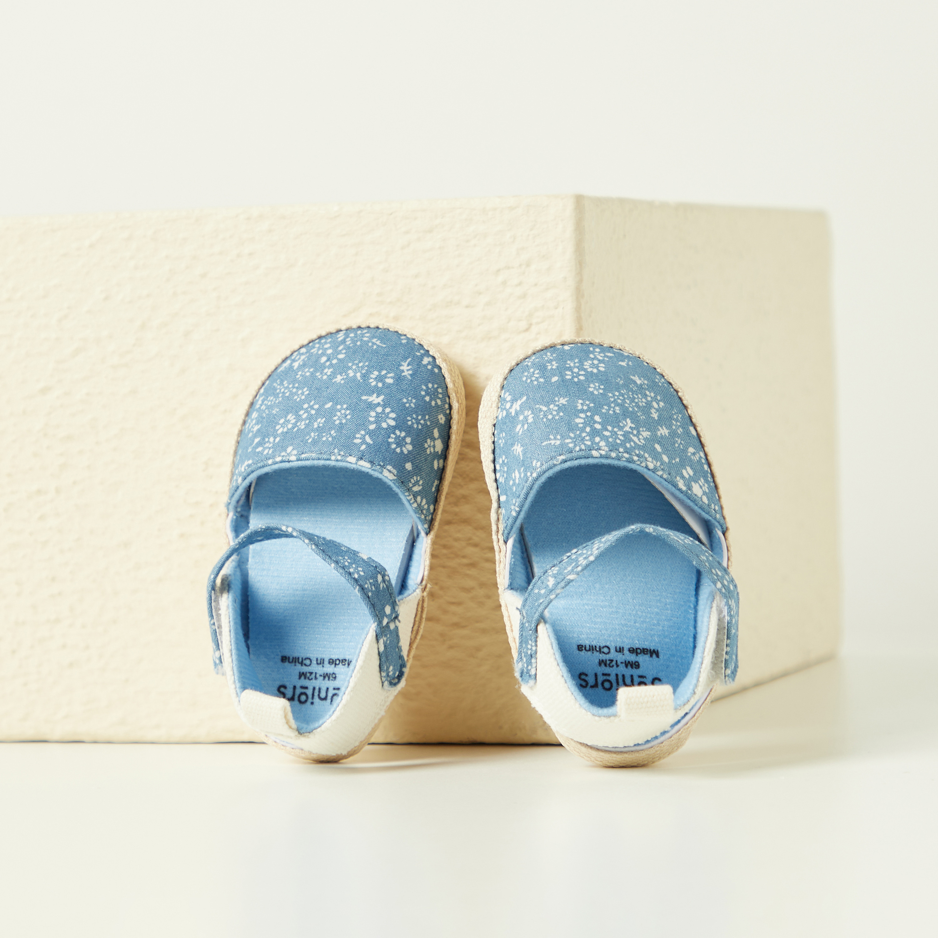 Juniors Printed Booties with Hook and Loop Closure-baby-girls-shoes-booties-image-2