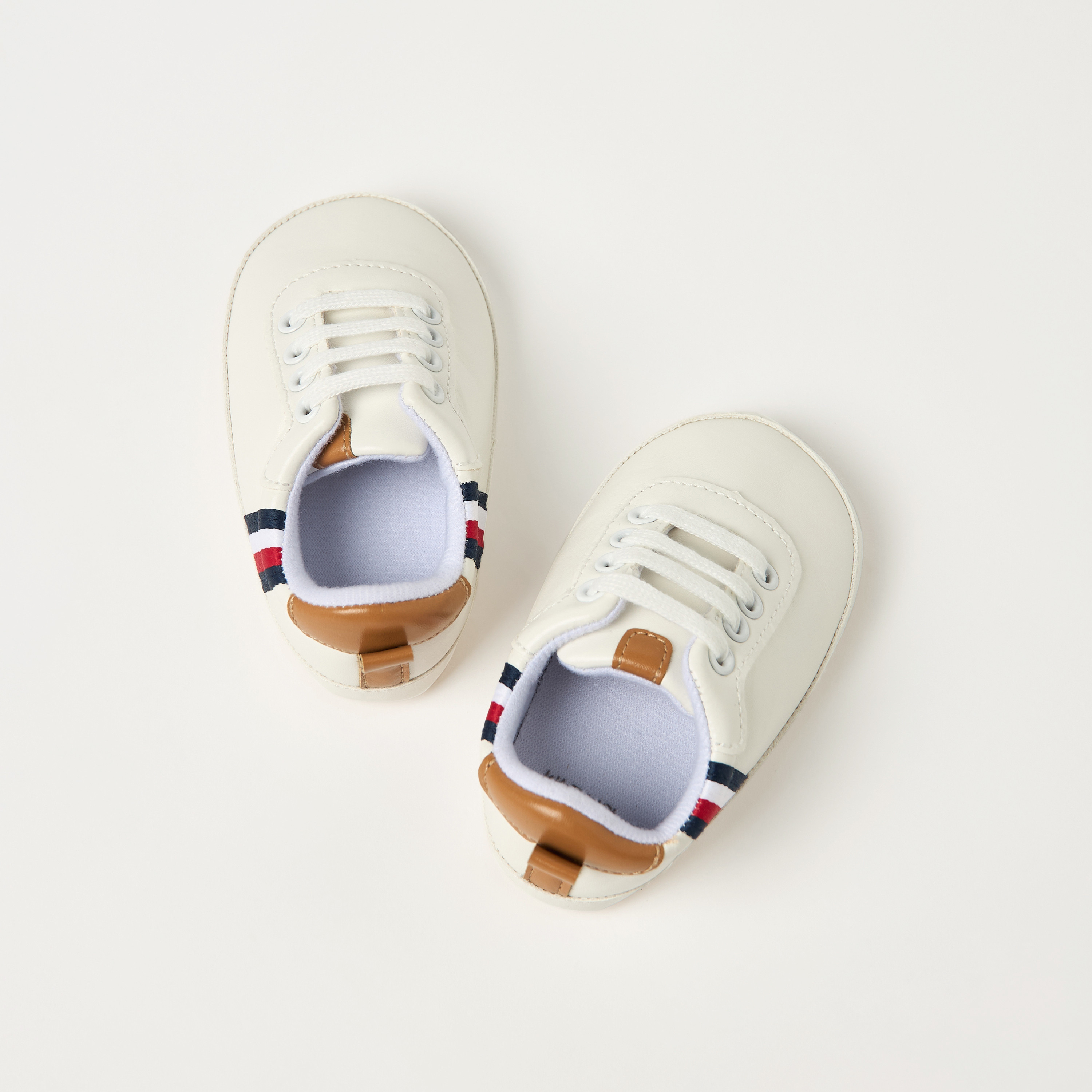 Juniors Panelled Booties with Lace-Up Closure-baby-boys-shoes-closedshoes-image-1