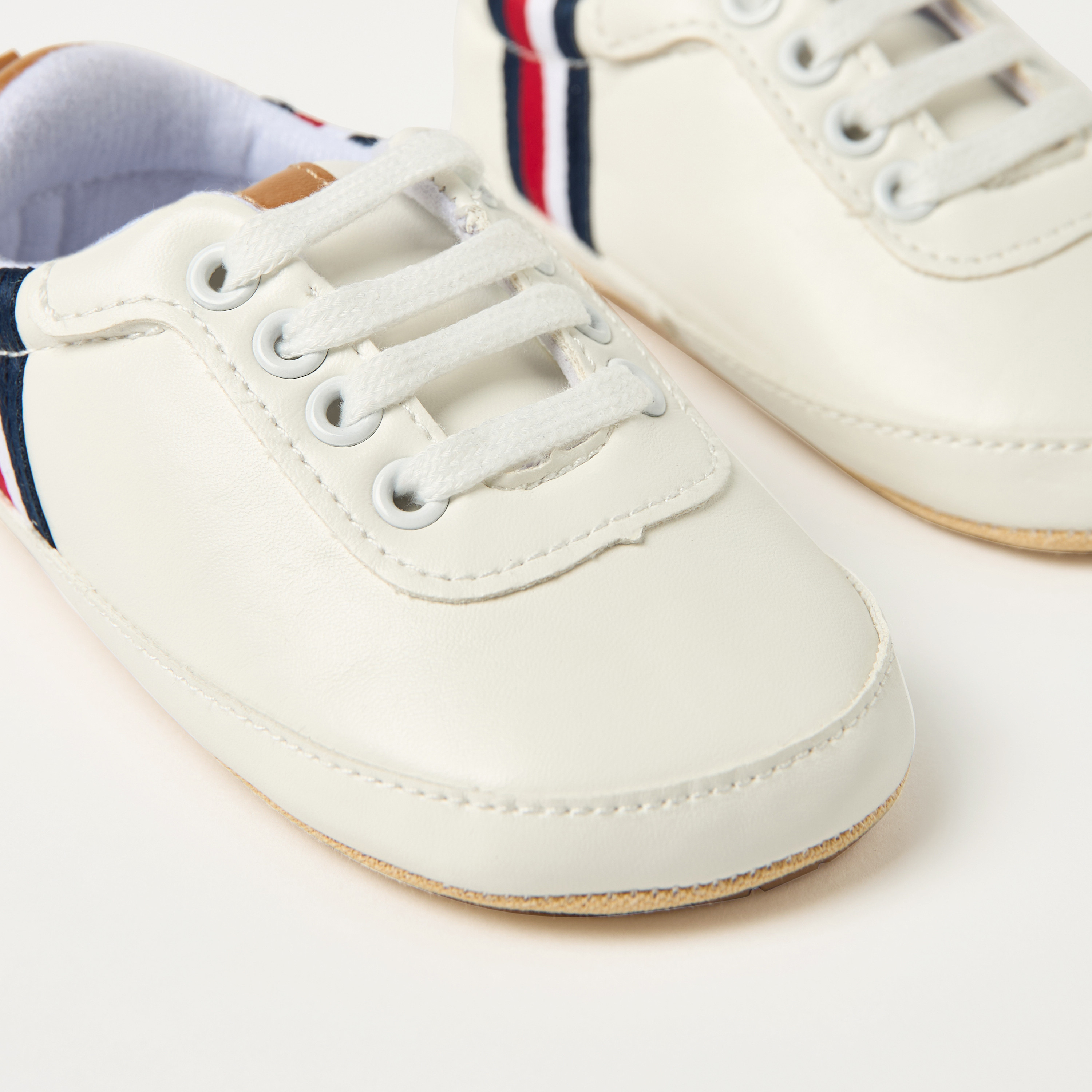 Juniors Panelled Booties with Lace-Up Closure-baby-boys-shoes-closedshoes-image-3