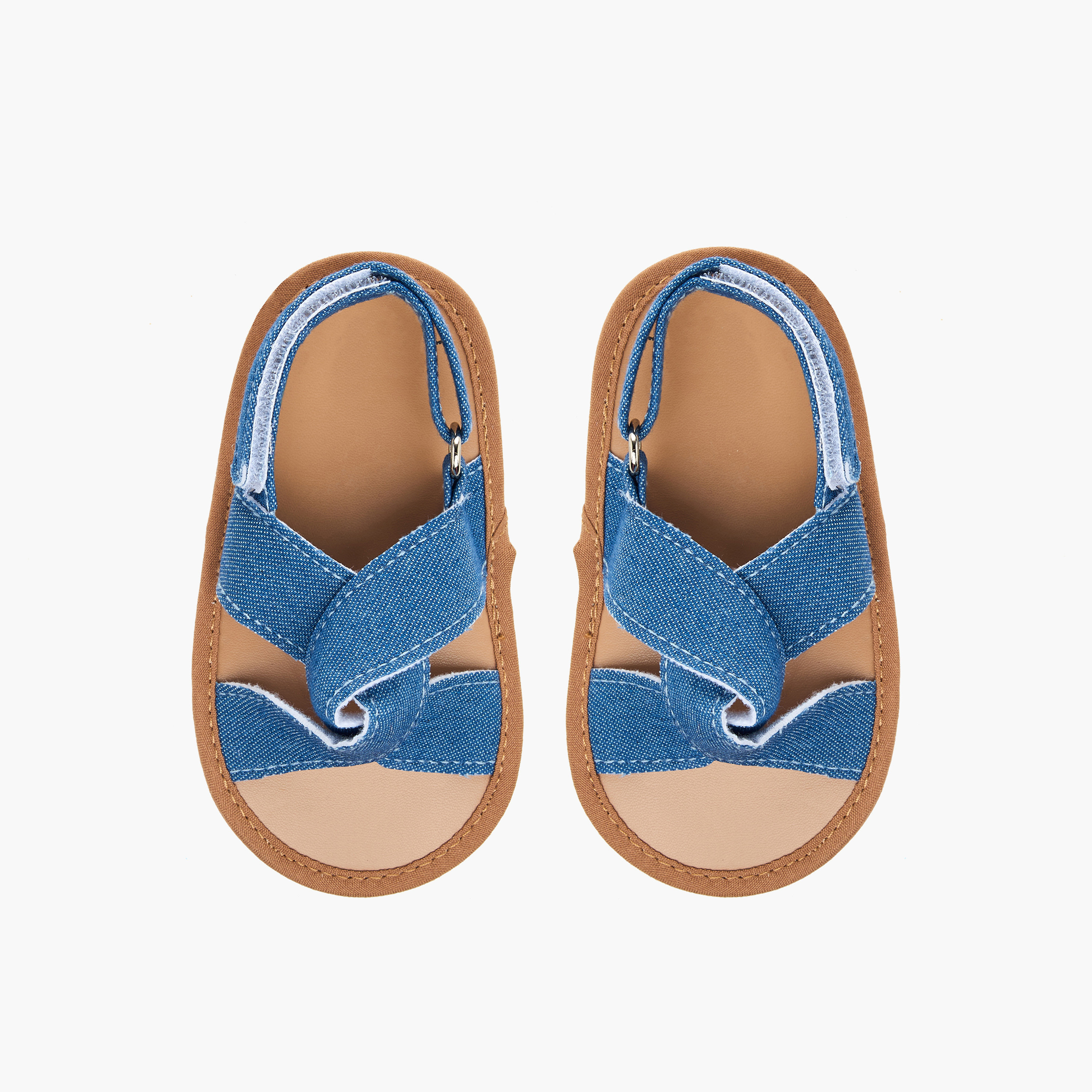 Juniors Textured Booties with Hook and Loop Closure-baby-girls-shoes-booties-image-1