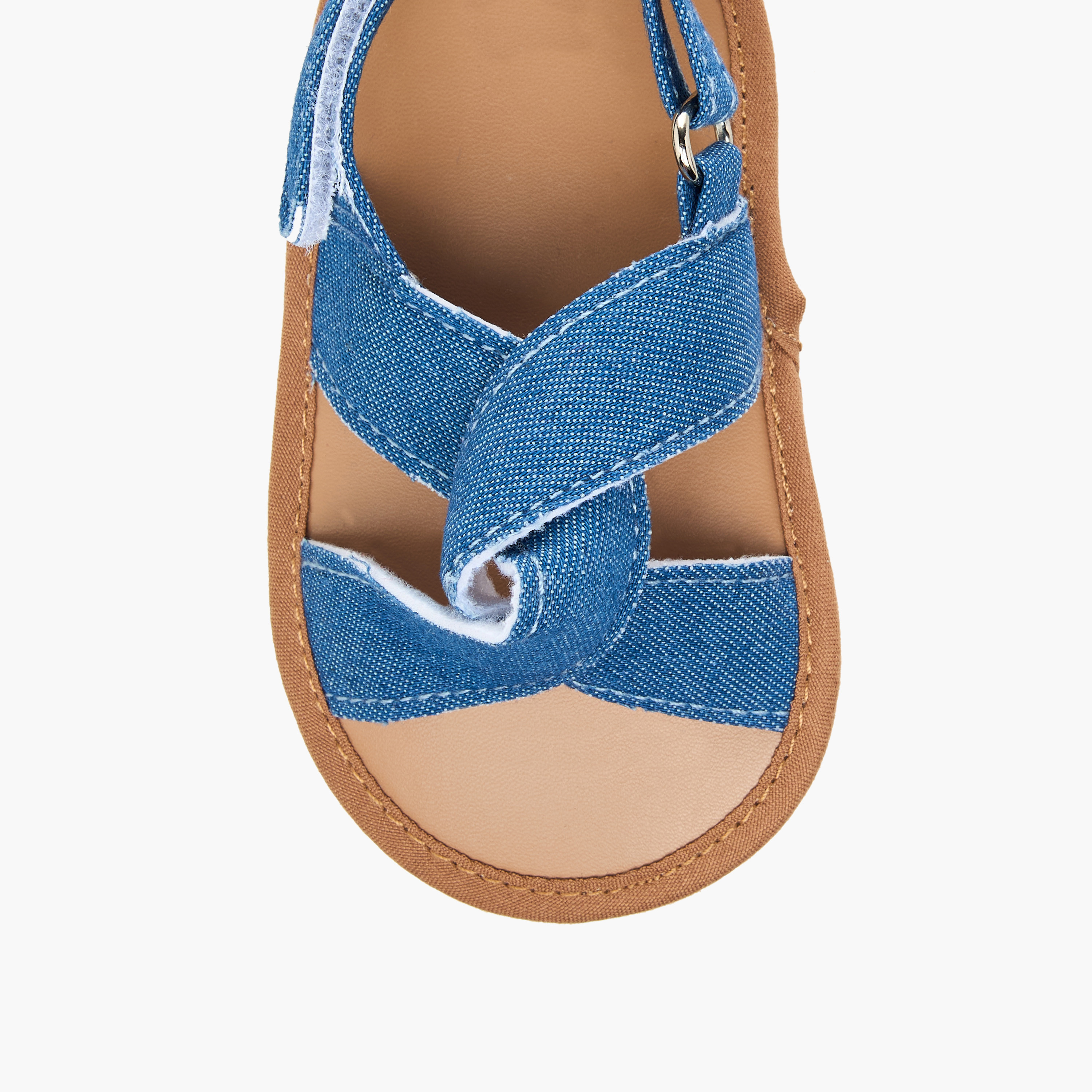 Juniors Textured Booties with Hook and Loop Closure-baby-girls-shoes-booties-image-3