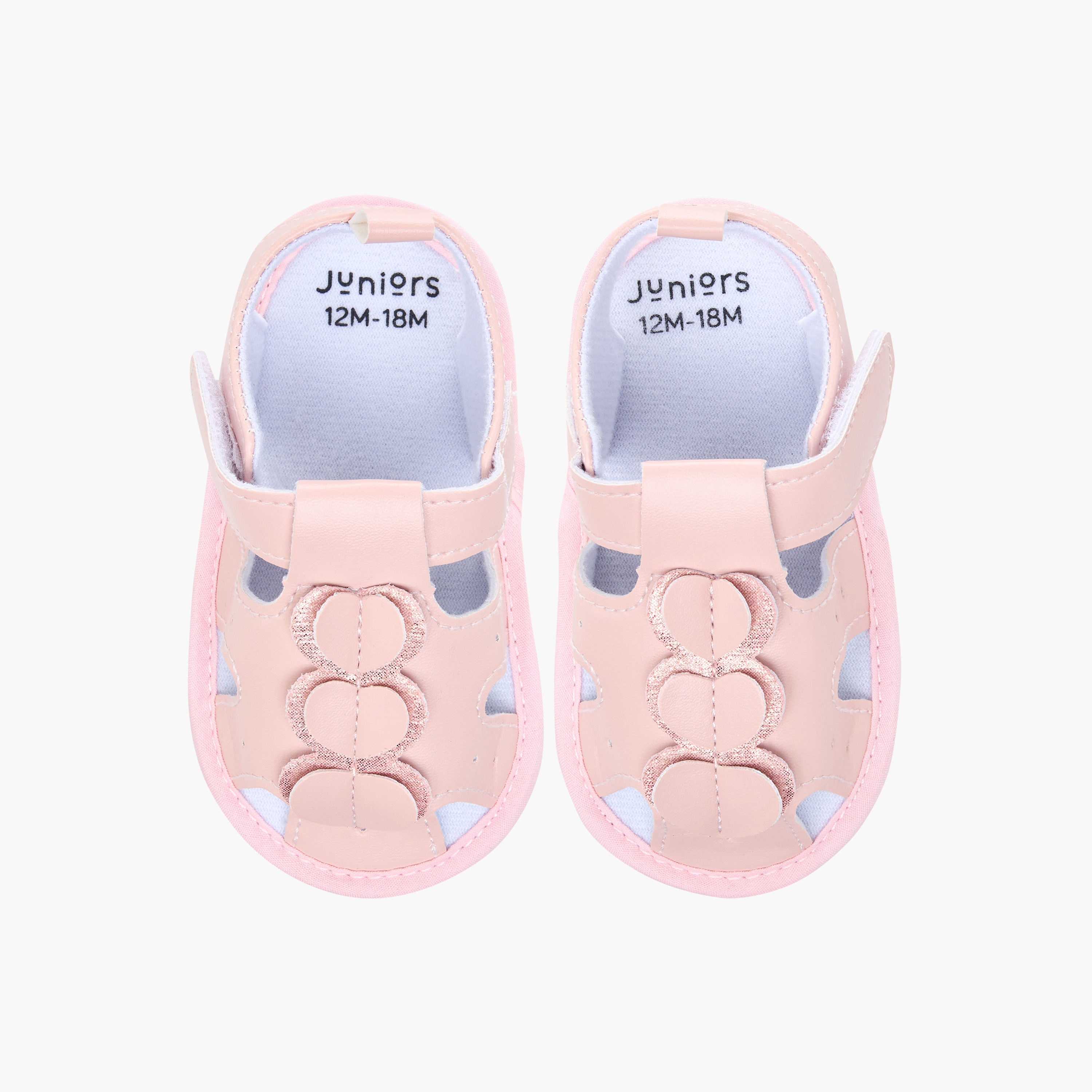 Juniors Embroidered Booties-baby-girls-shoes-booties-image-1