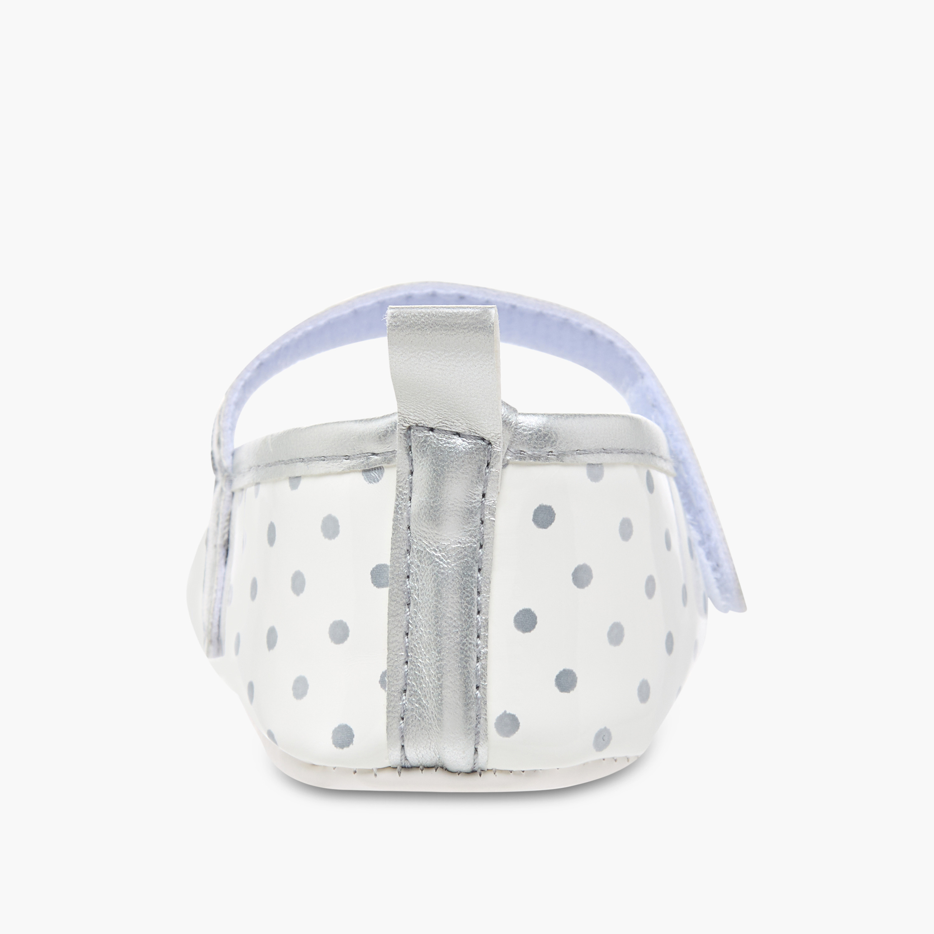 Juniors Polka Dot Booties with Bow Detail-baby-girls-shoes-closedshoes-image-5