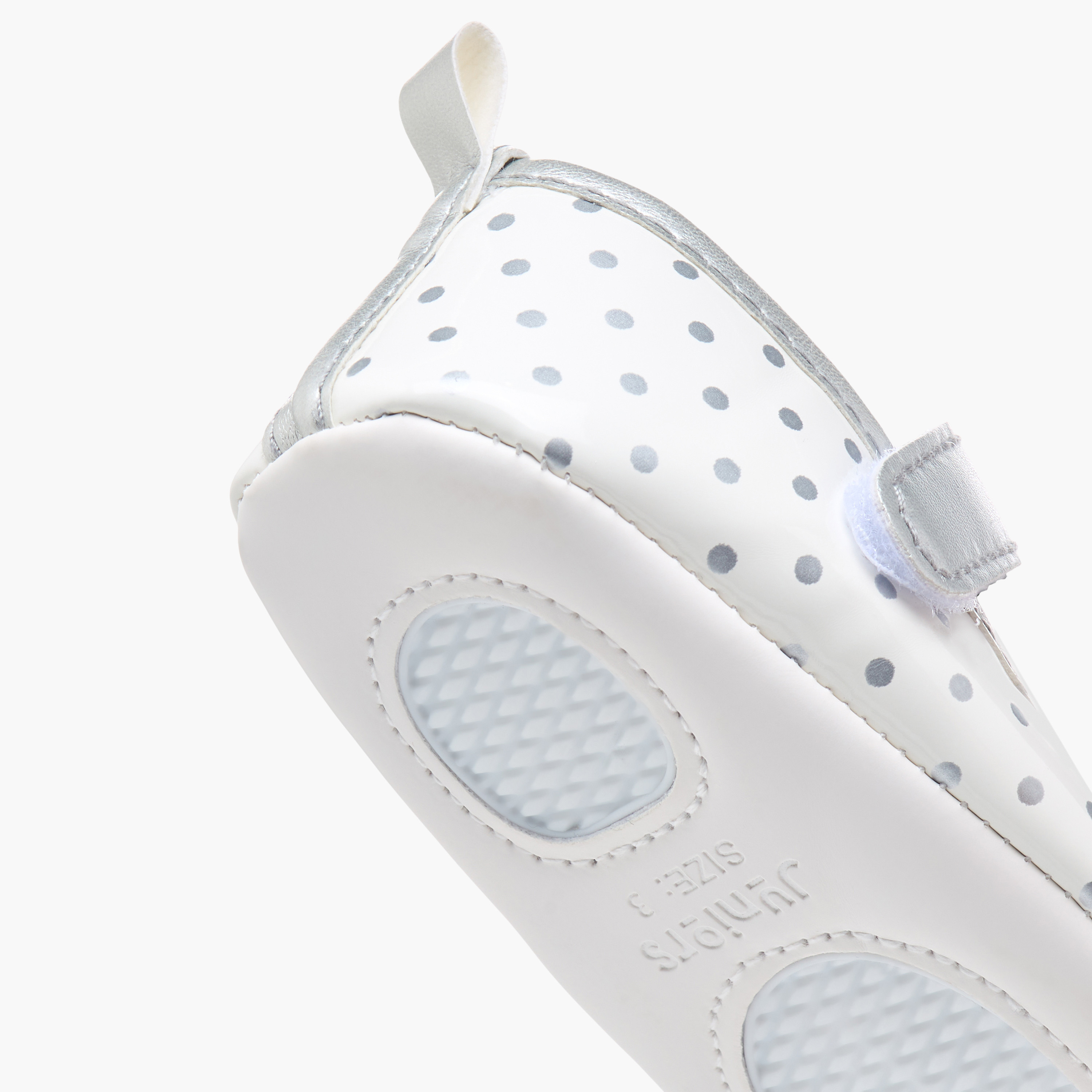 Juniors Polka Dot Booties with Bow Detail-baby-girls-shoes-closedshoes-image-7