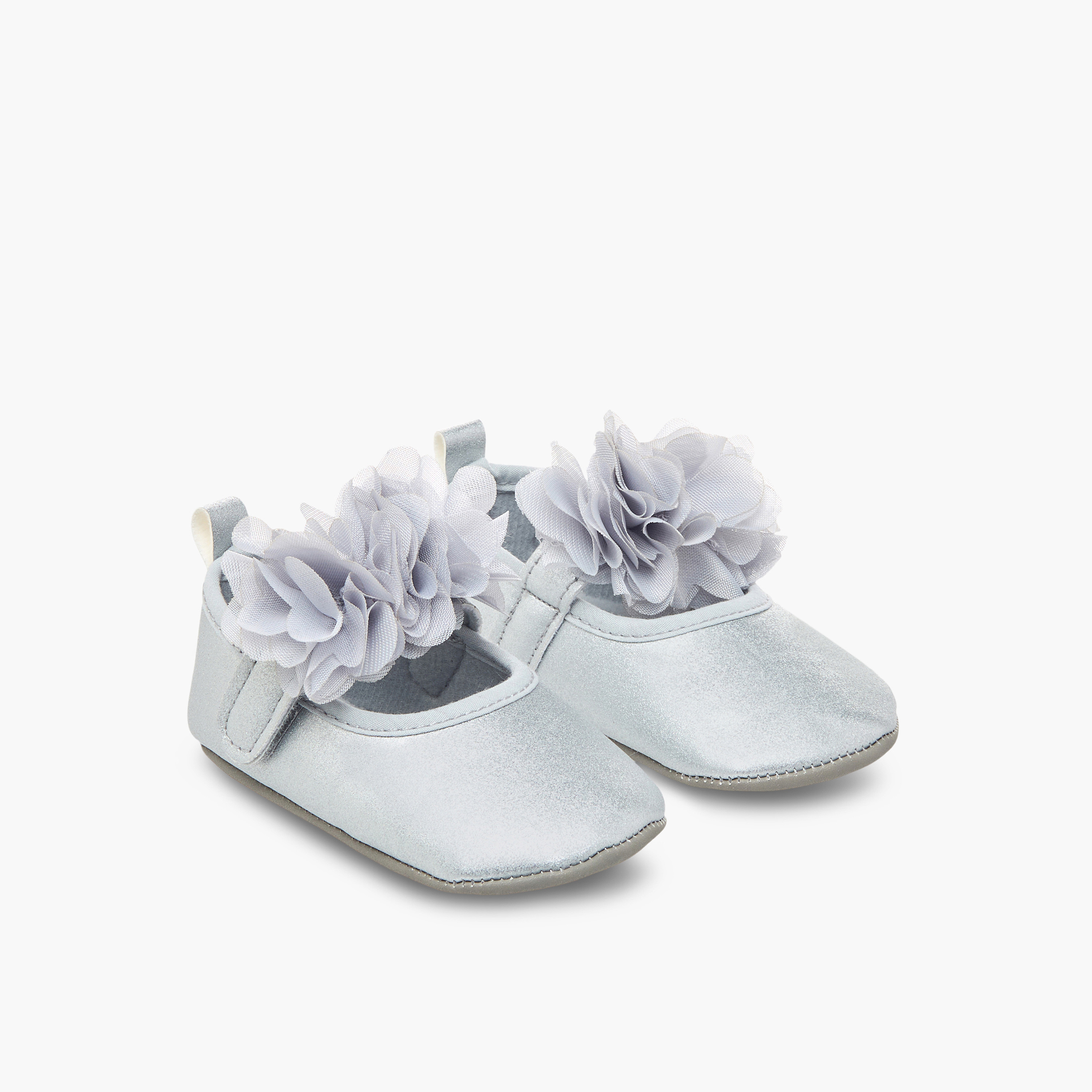 بوت بزخارف أزهار من جونيورز-baby-girls-shoes-booties-image-1