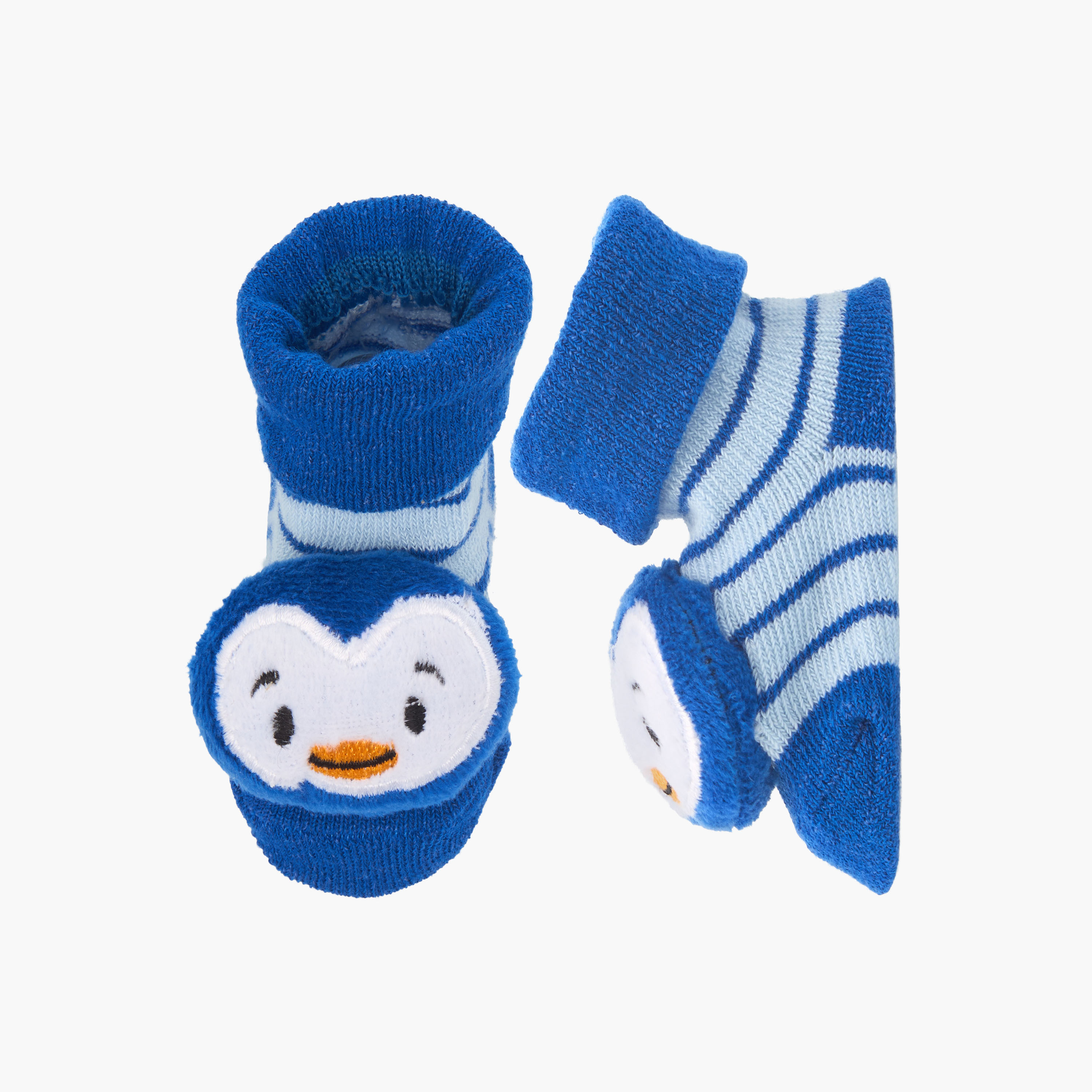 Juniors Applique Detail Slip-On Booties-baby-boys-shoes-booties-image-1