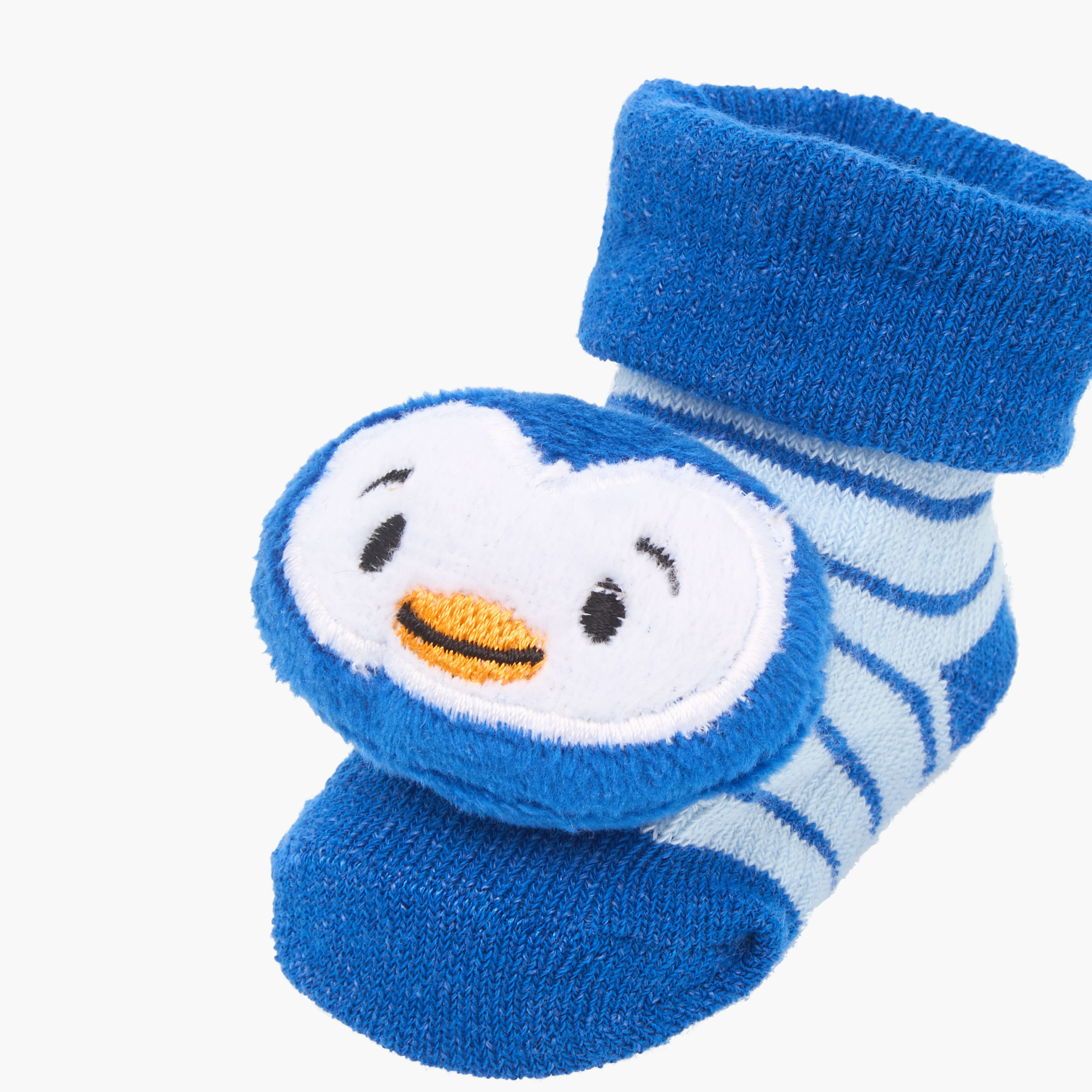 Juniors Applique Detail Slip-On Booties-baby-boys-shoes-booties-image-4