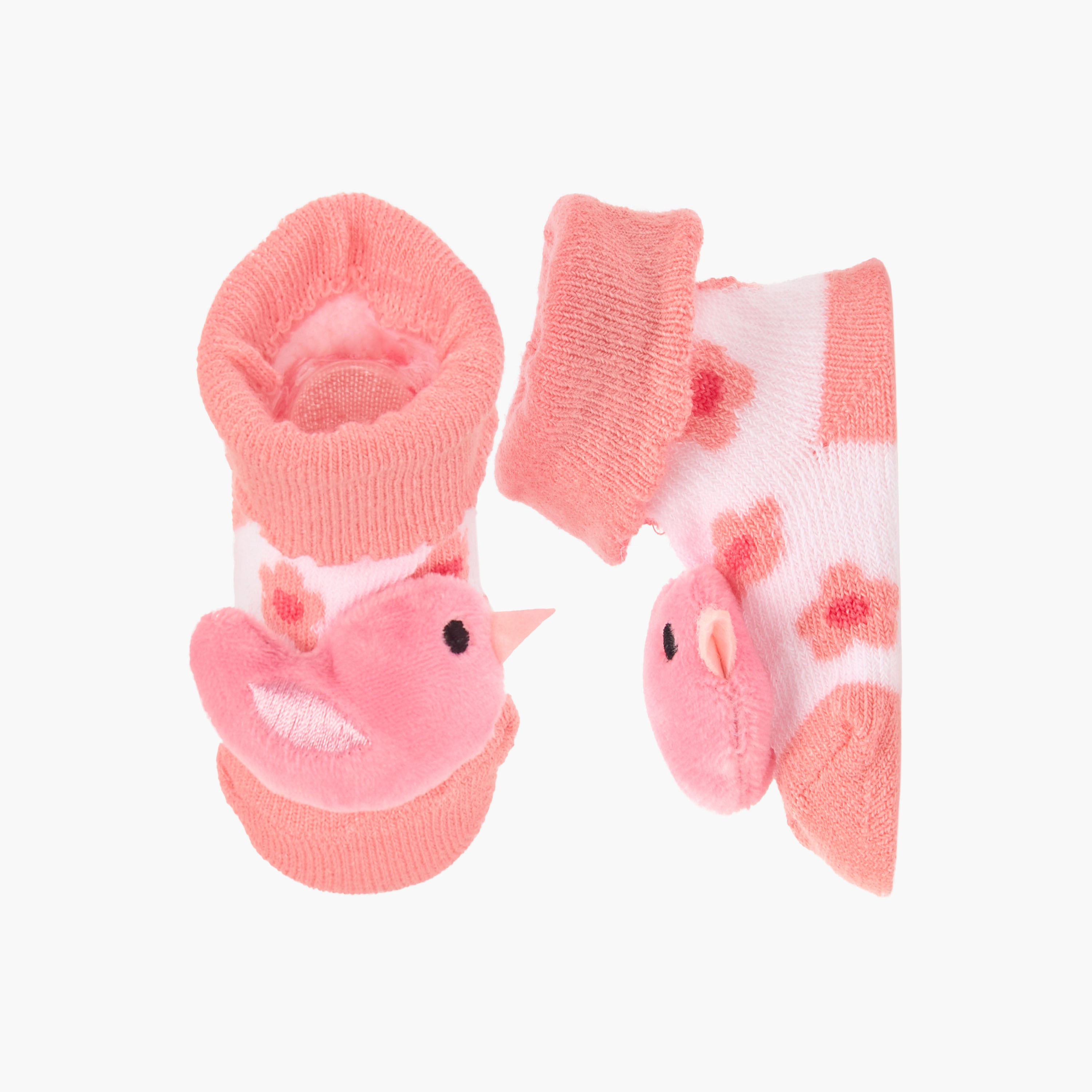Juniors Applique Detail Slip-On Booties-baby-girls-shoes-booties-image-1