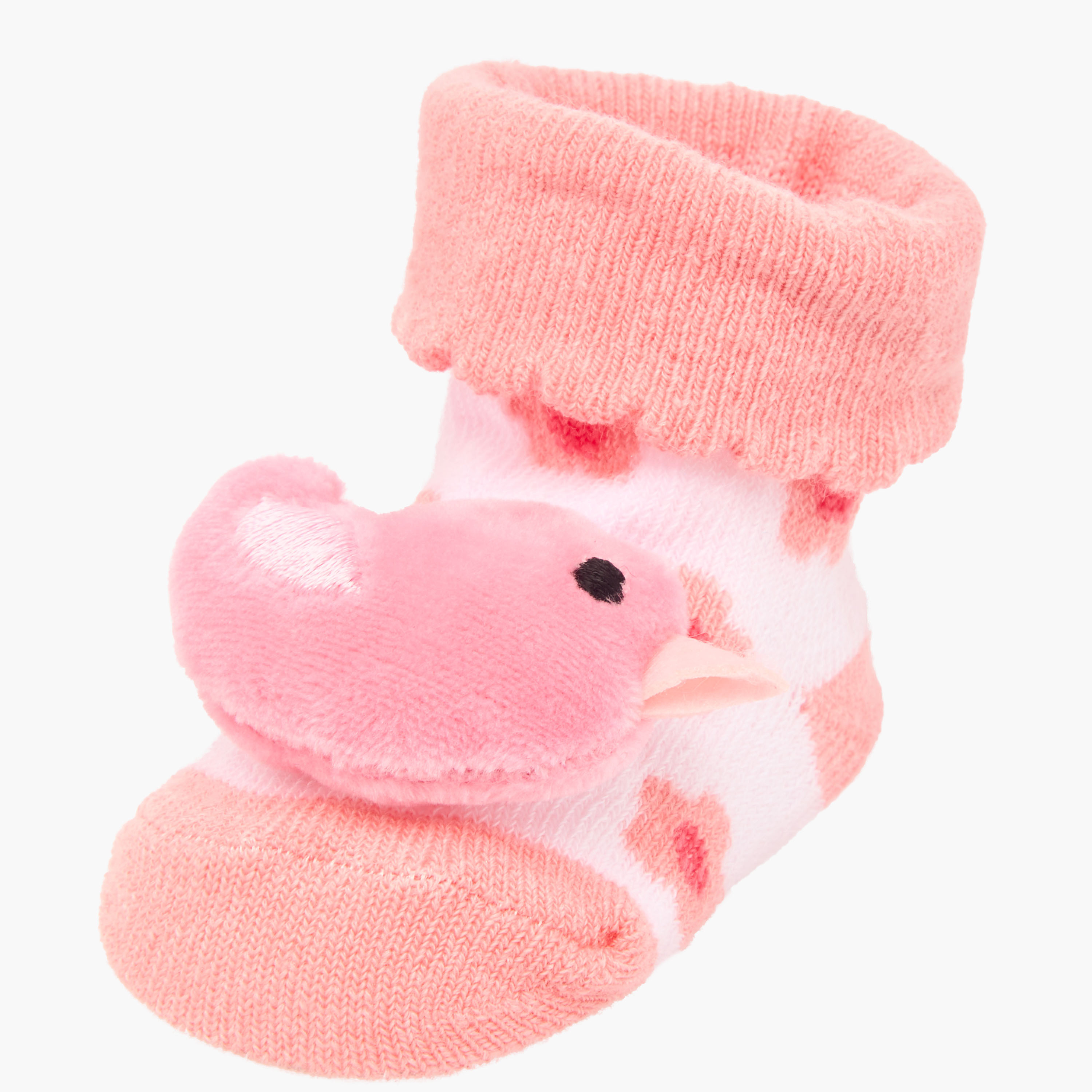Juniors Applique Detail Slip-On Booties-baby-girls-shoes-booties-image-4