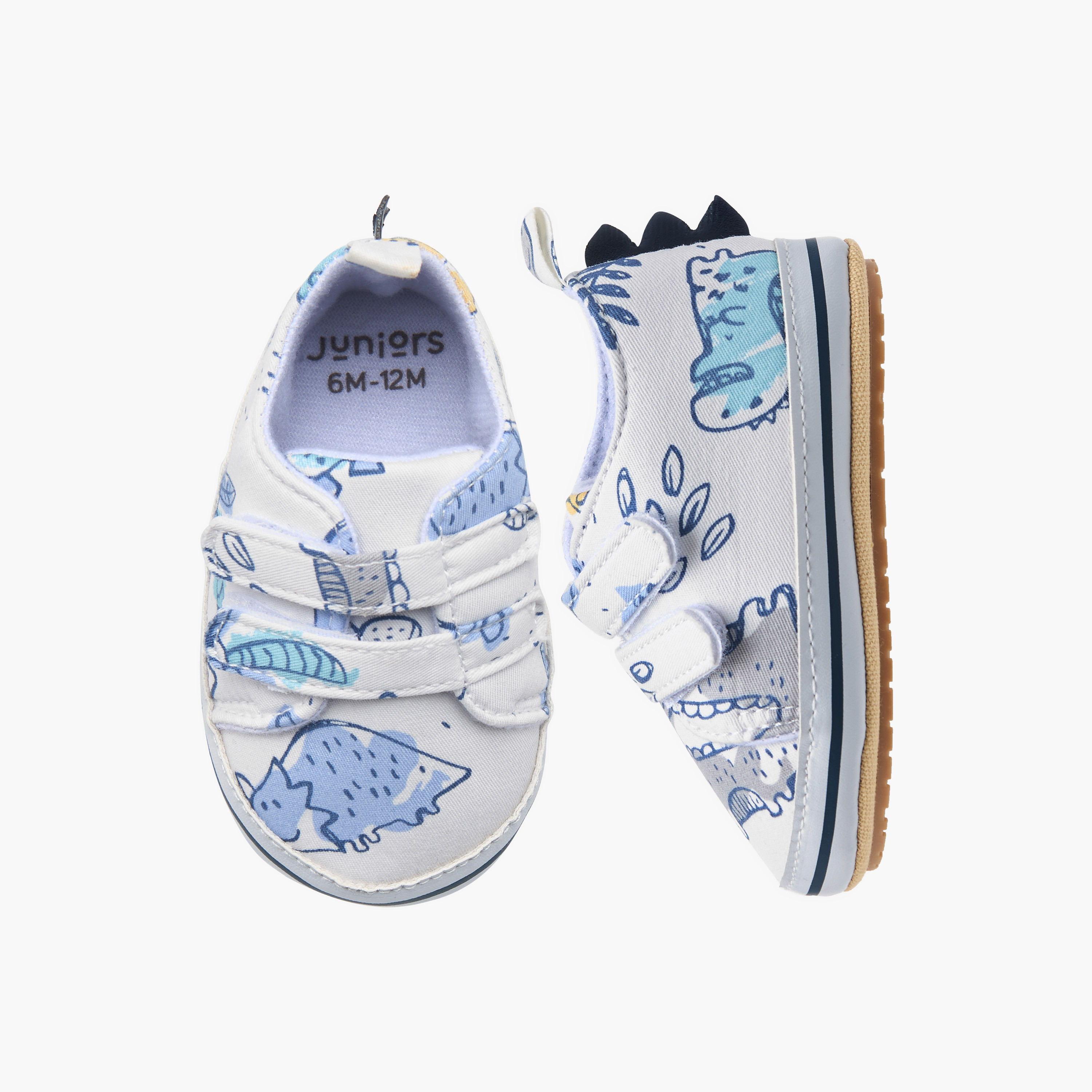 Juniors Dino Print Booties-baby-boys-shoes-closedshoes-image-1
