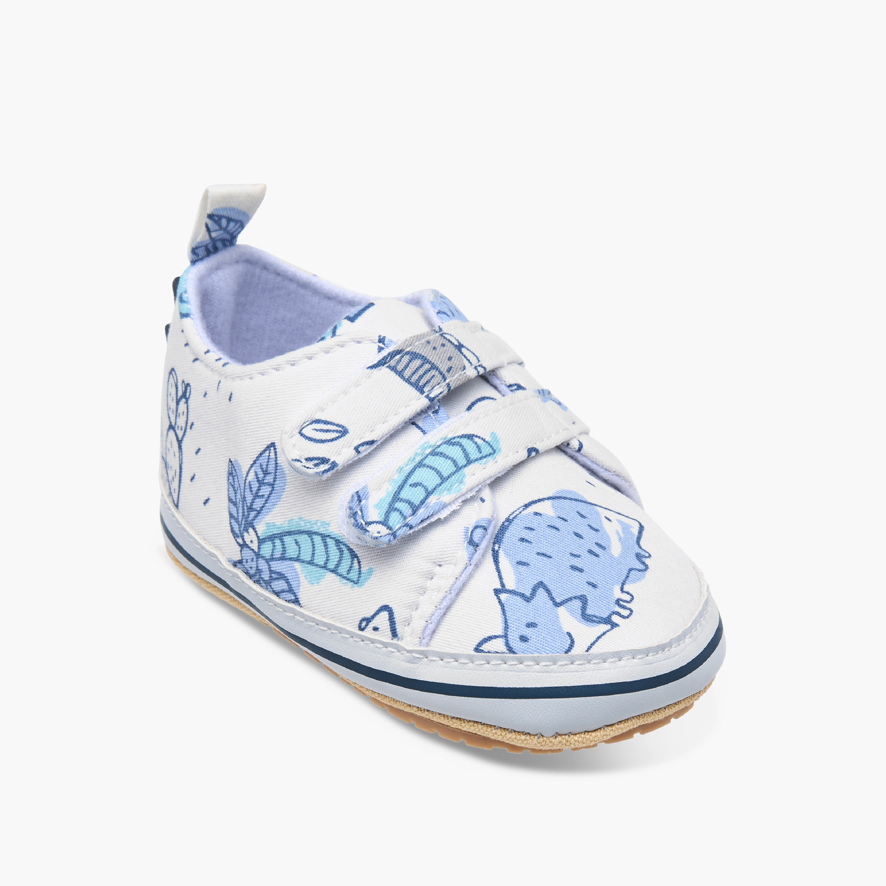Juniors Dino Print Booties-baby-boys-shoes-closedshoes-image-2