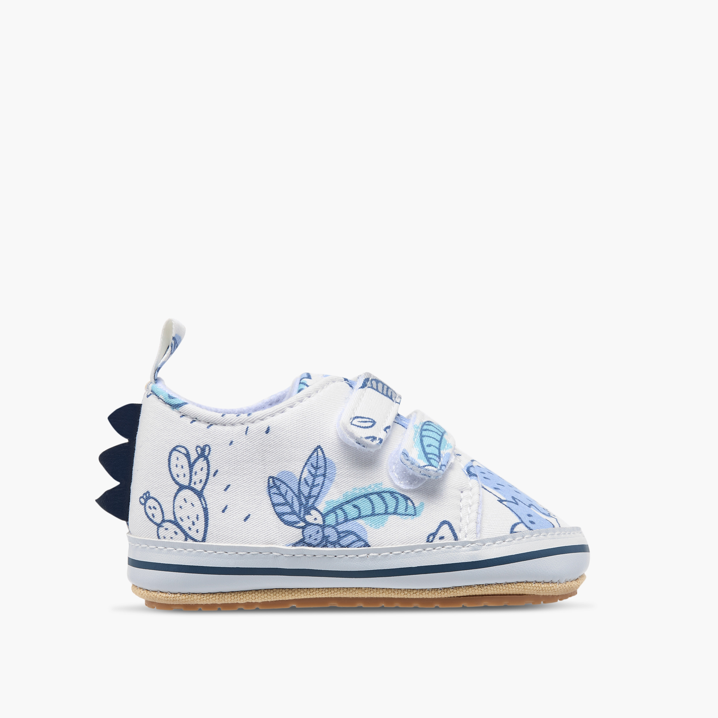 Juniors Dino Print Booties-baby-boys-shoes-closedshoes-image-3