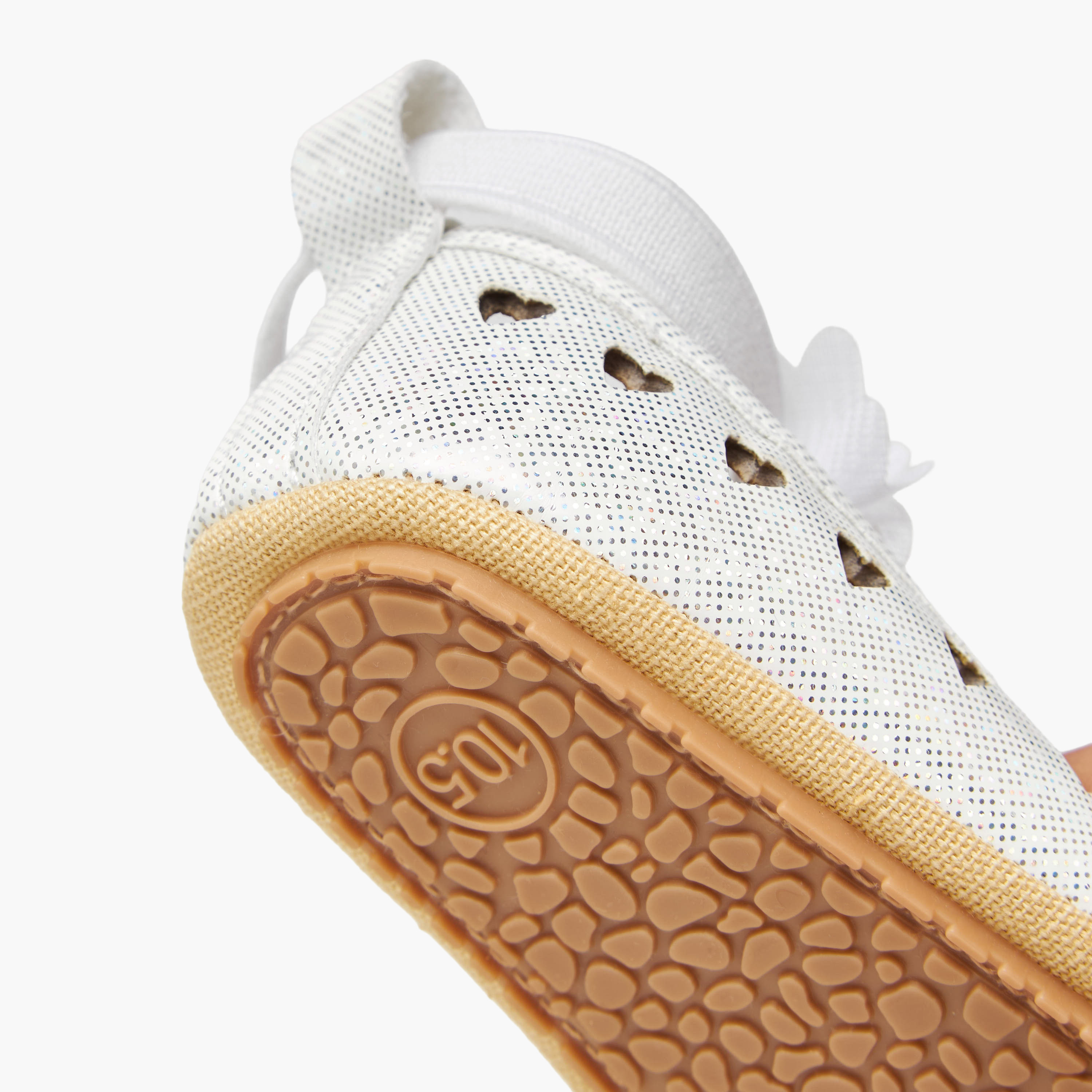 Juniors Booties with Elastic Strap, Floral Accent-baby-girls-shoes-closedshoes-image-5